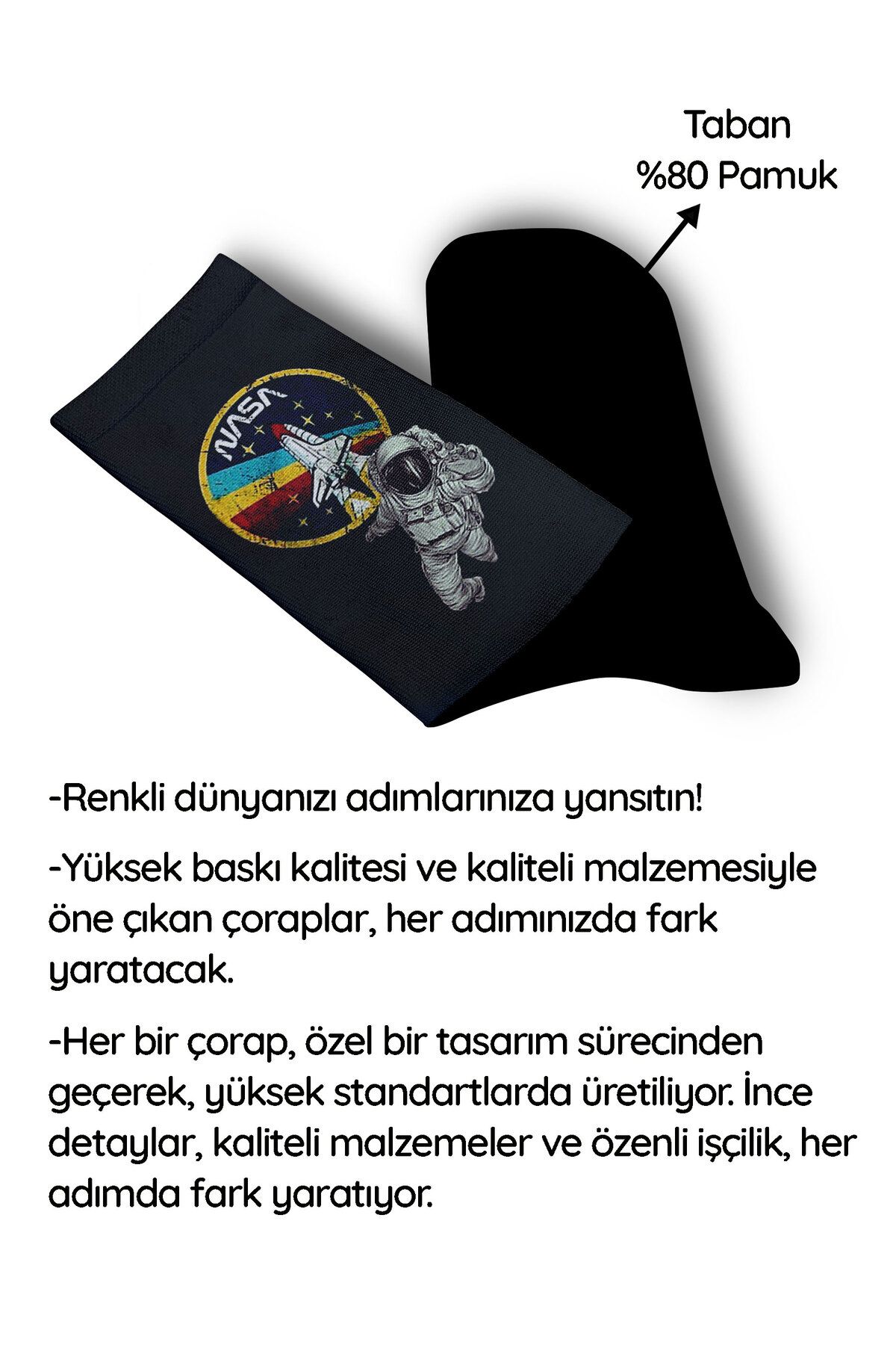 Apollo Socks-NASA Astronaut Space Socks - Unisex 4
