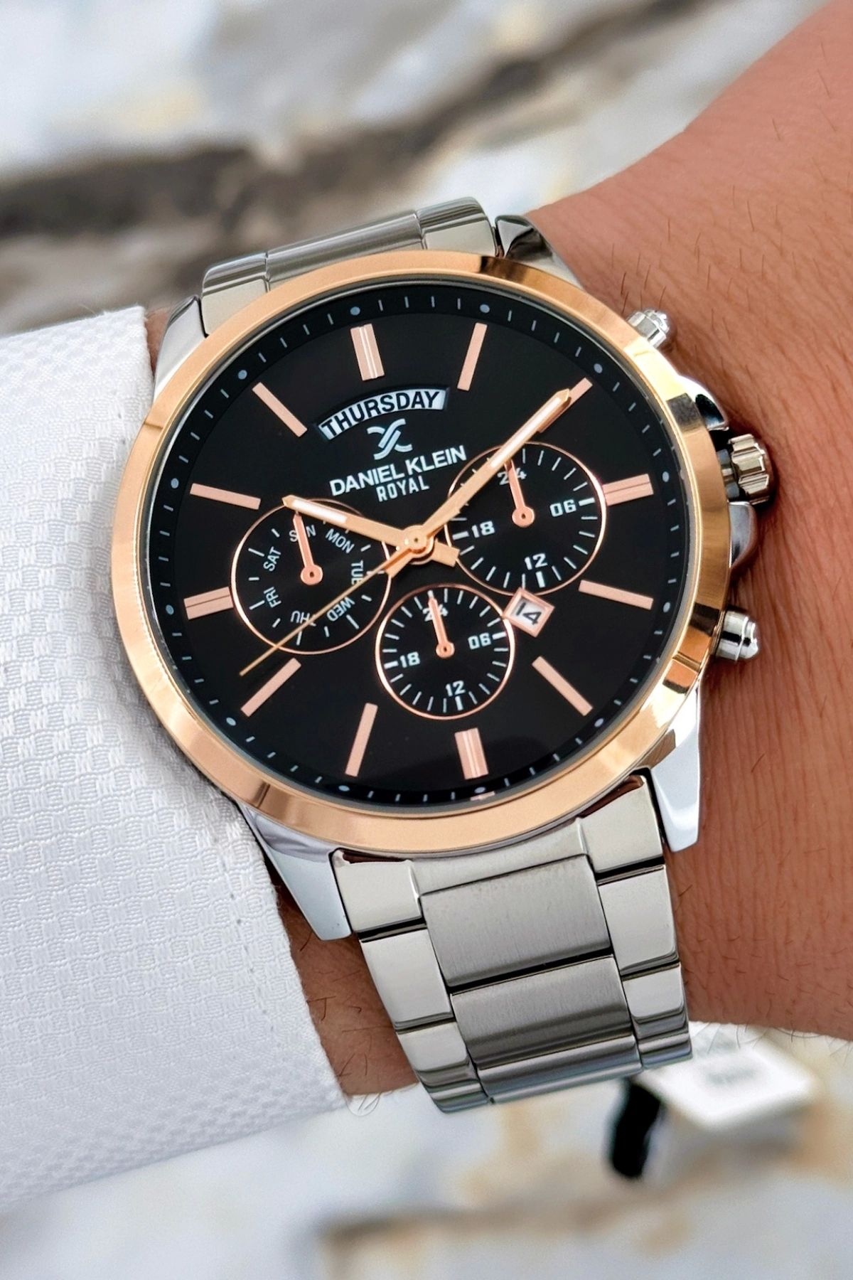 Daniel klein chronograph settings shop