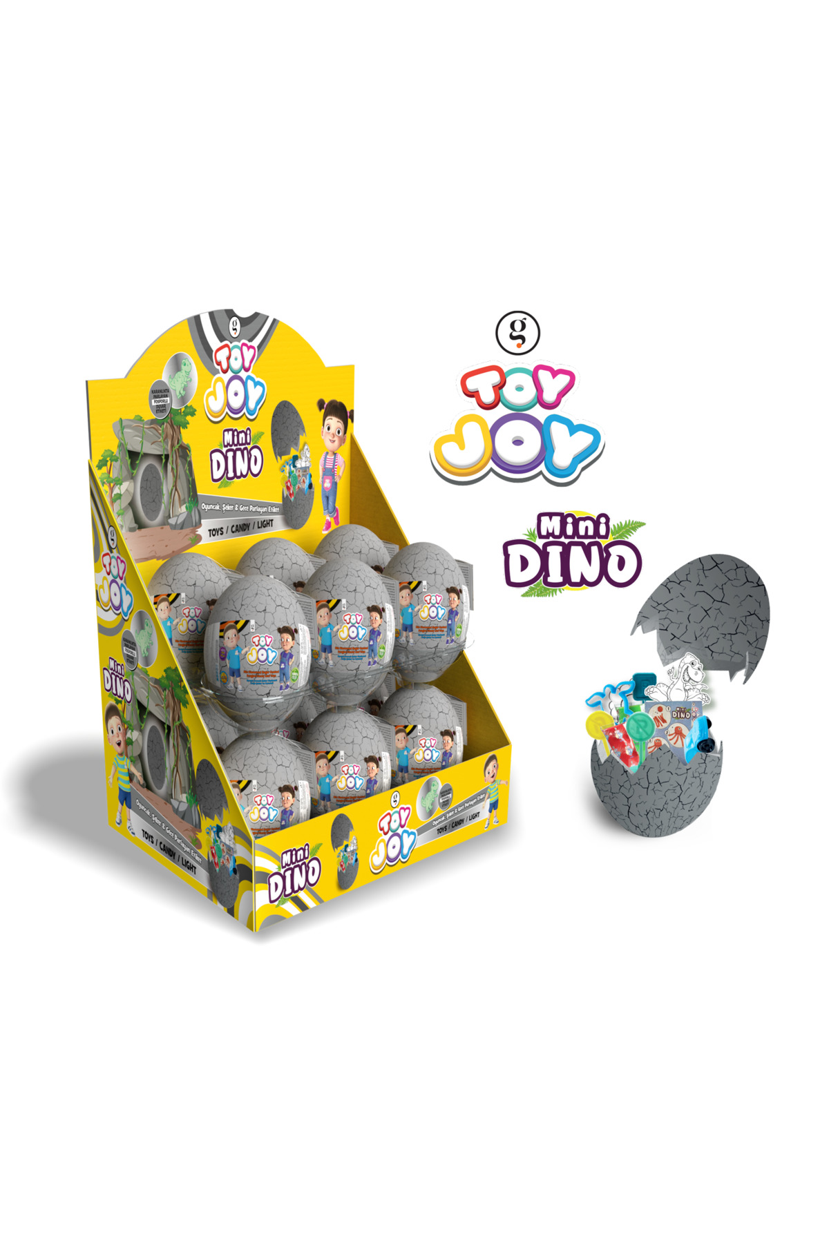 Toyjoy TOY JOY MINI DINO ÇATLAK YUMURTA 7GR GRİ 12 ADET Fiyatı