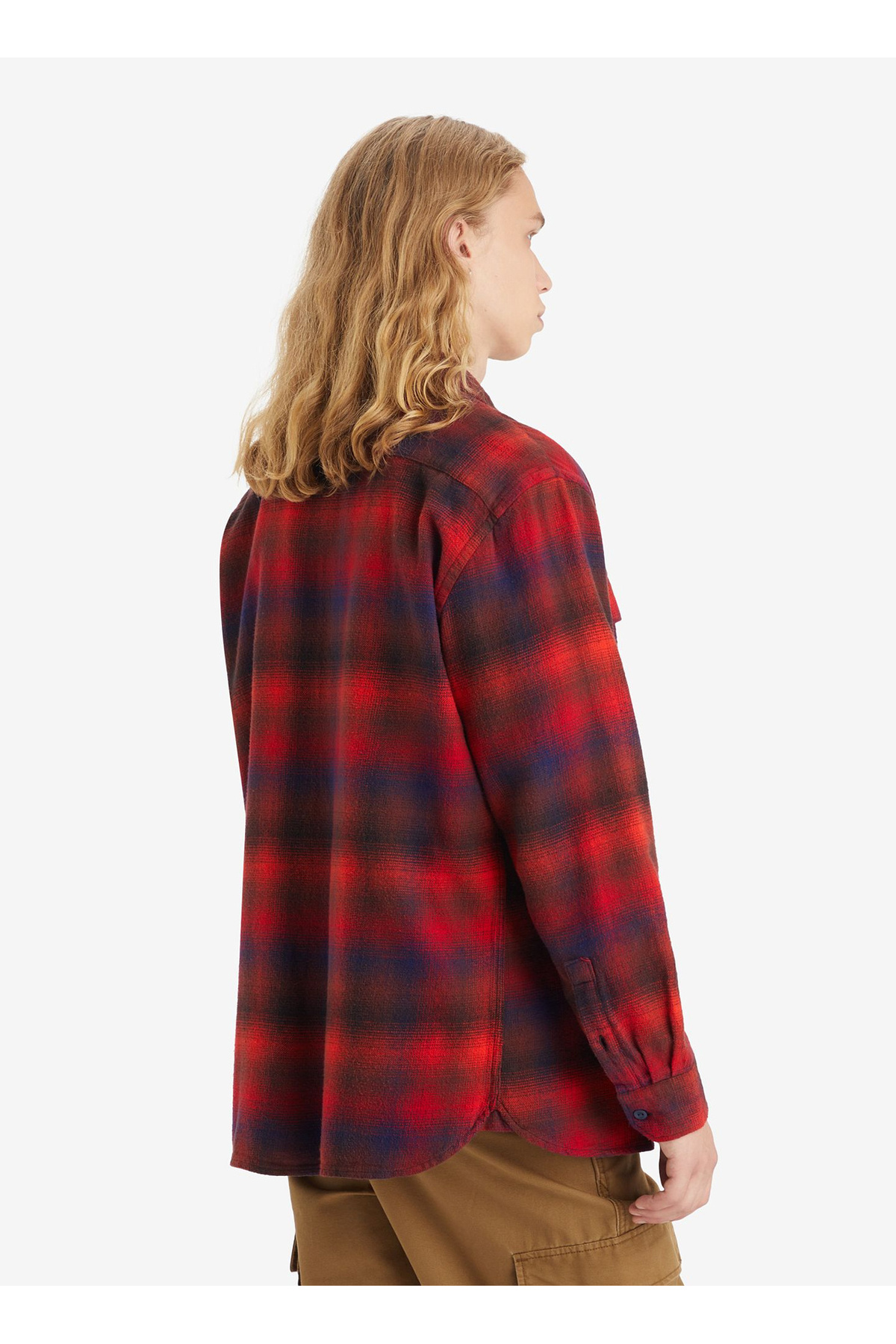 پیراهن لیوایز مردانه 100% پنبه قرمز بیسیک شطرنجی Regular/رگولار    بیسیک Daily/روزانه | Levi's 5003052572 BA - تصویر 6