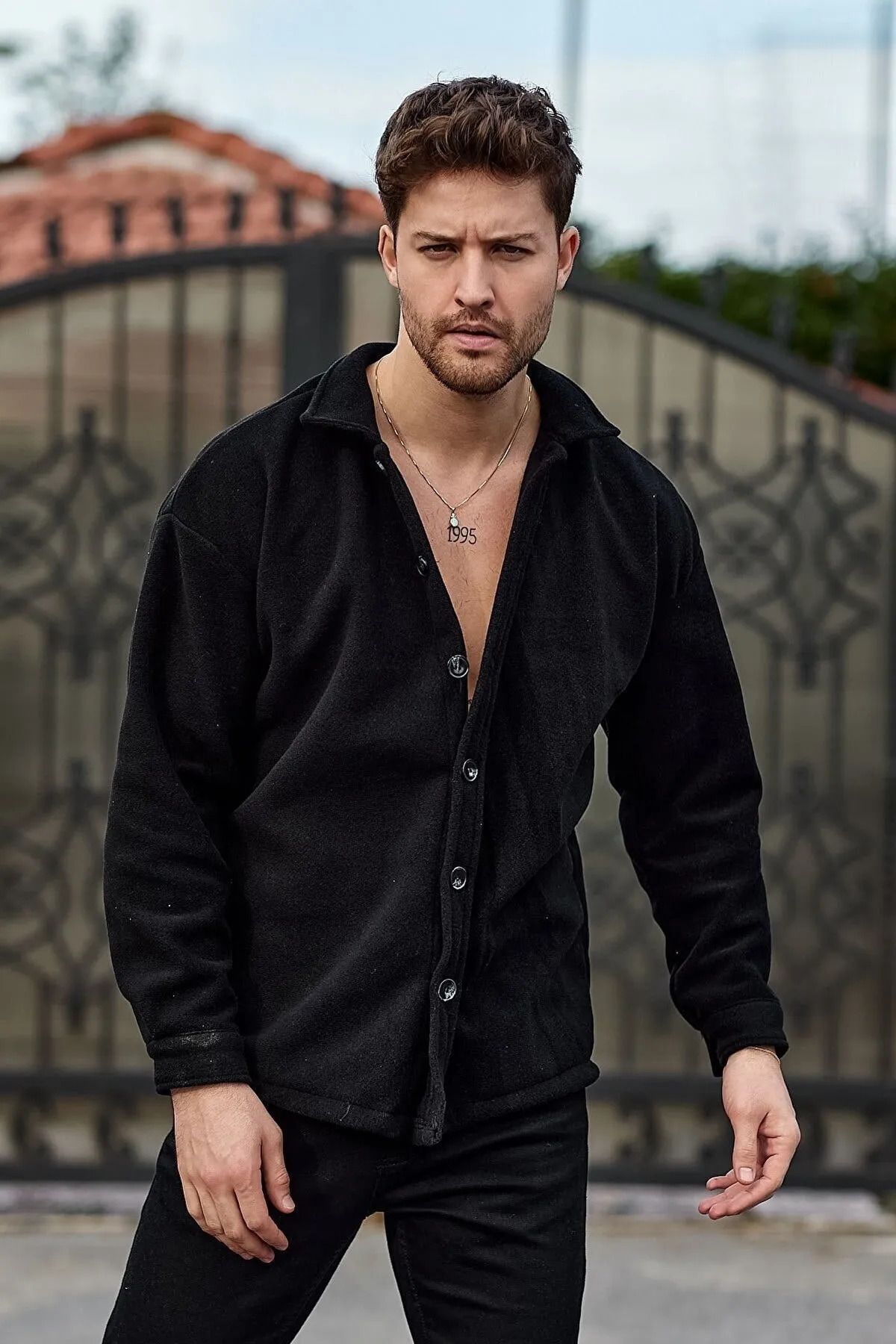 Thick cheap black fleece
