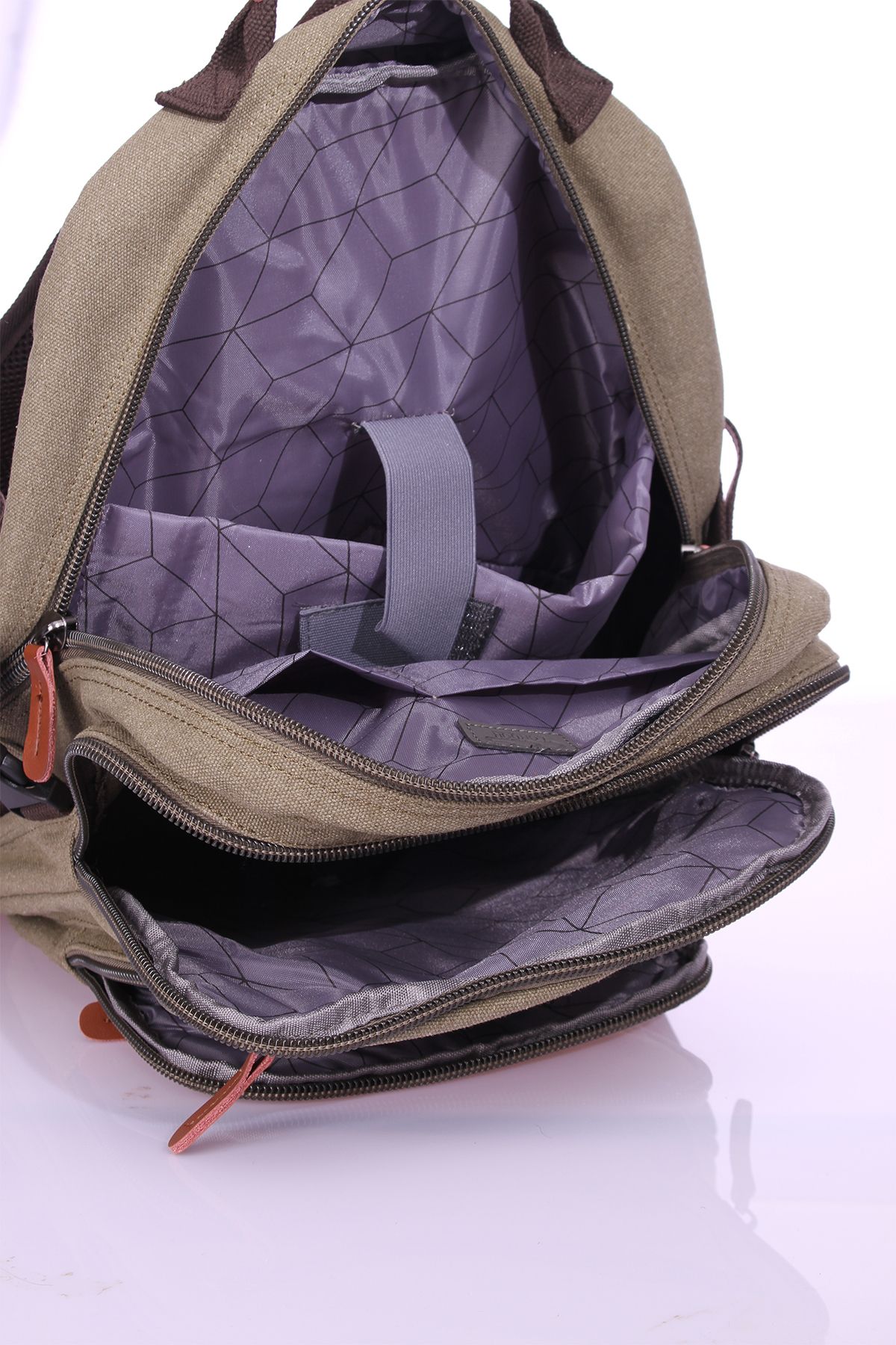 ÇÇS-ççs 51451 Canvas Backpack KHAKİ 4