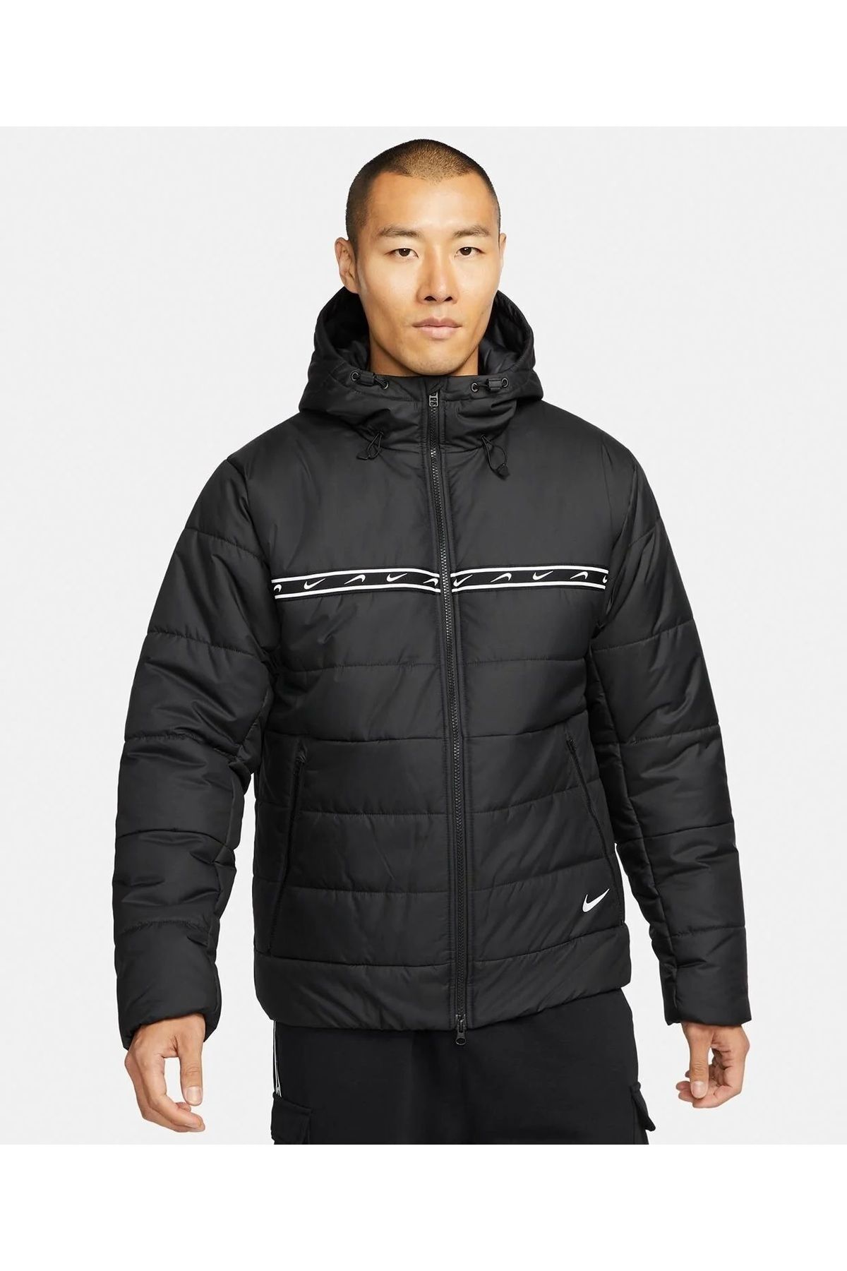 Nike Sports Winterjacket Beige Regular fit Trendyol