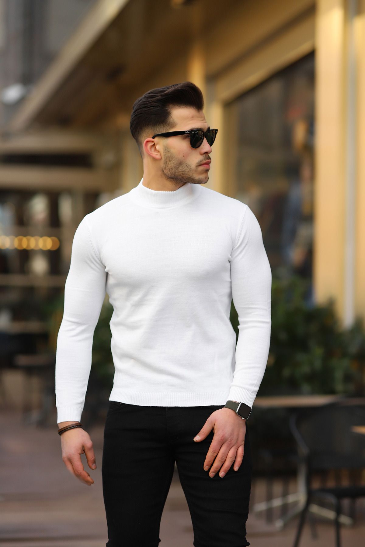 Half turtleneck sale sweater