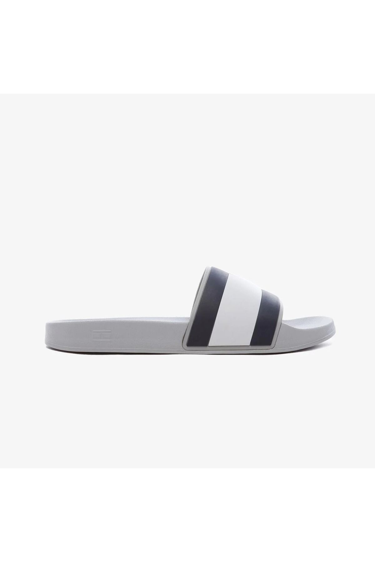 Grey tommy hilfiger slides new arrivals