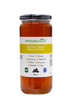 White Natural Hurma Suyu Konsantresi 625 gr Glutensiz Vegan Şeker Ilavesiz (B...