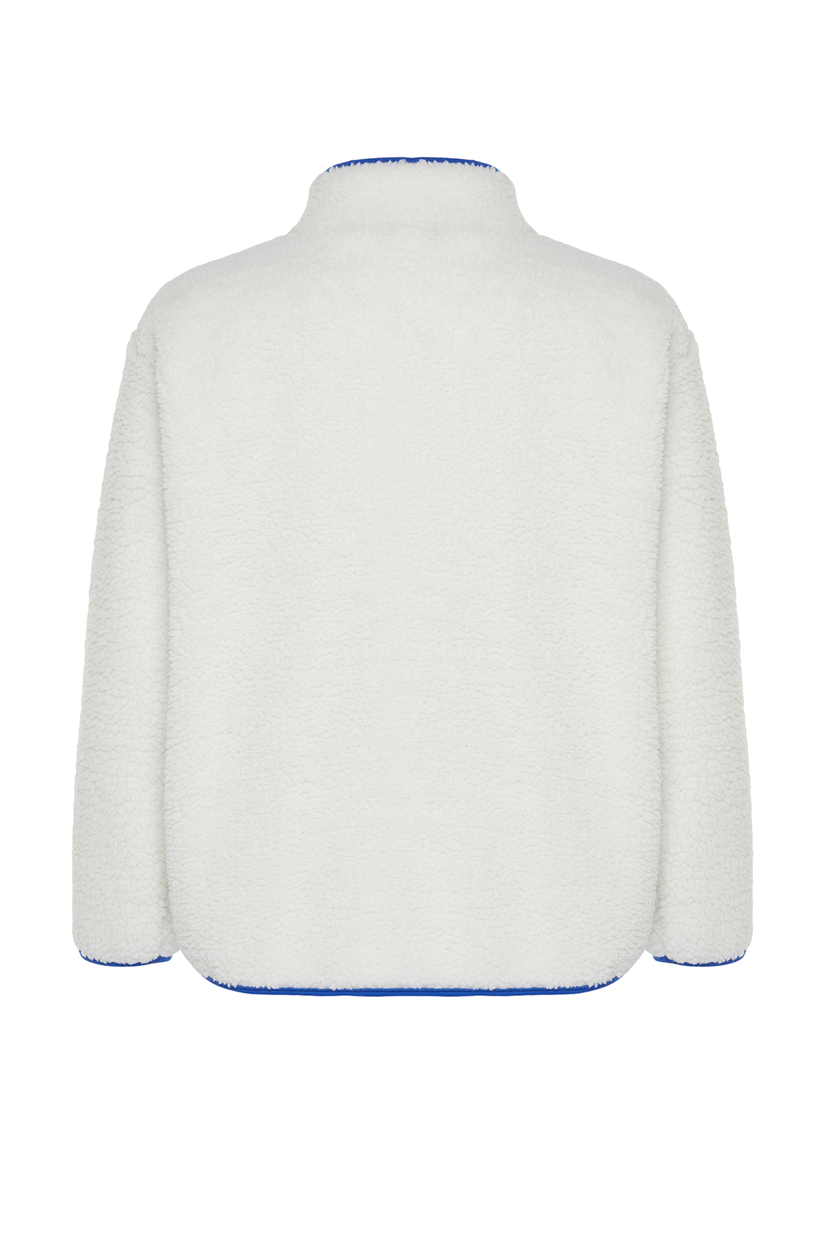 Trendyolmilla  Beyaz Peluş Örme Spor Sweatshirt THMAW23SW00021 - Görsel 8