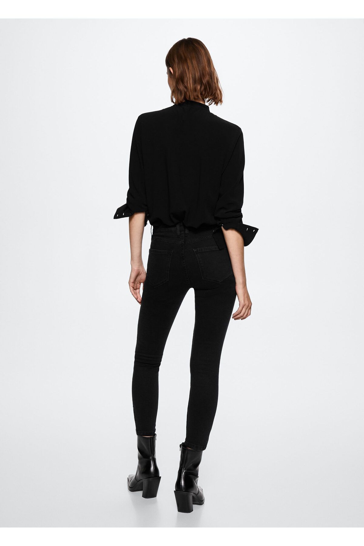 Biker Tarz Skinny Jean Pantolon