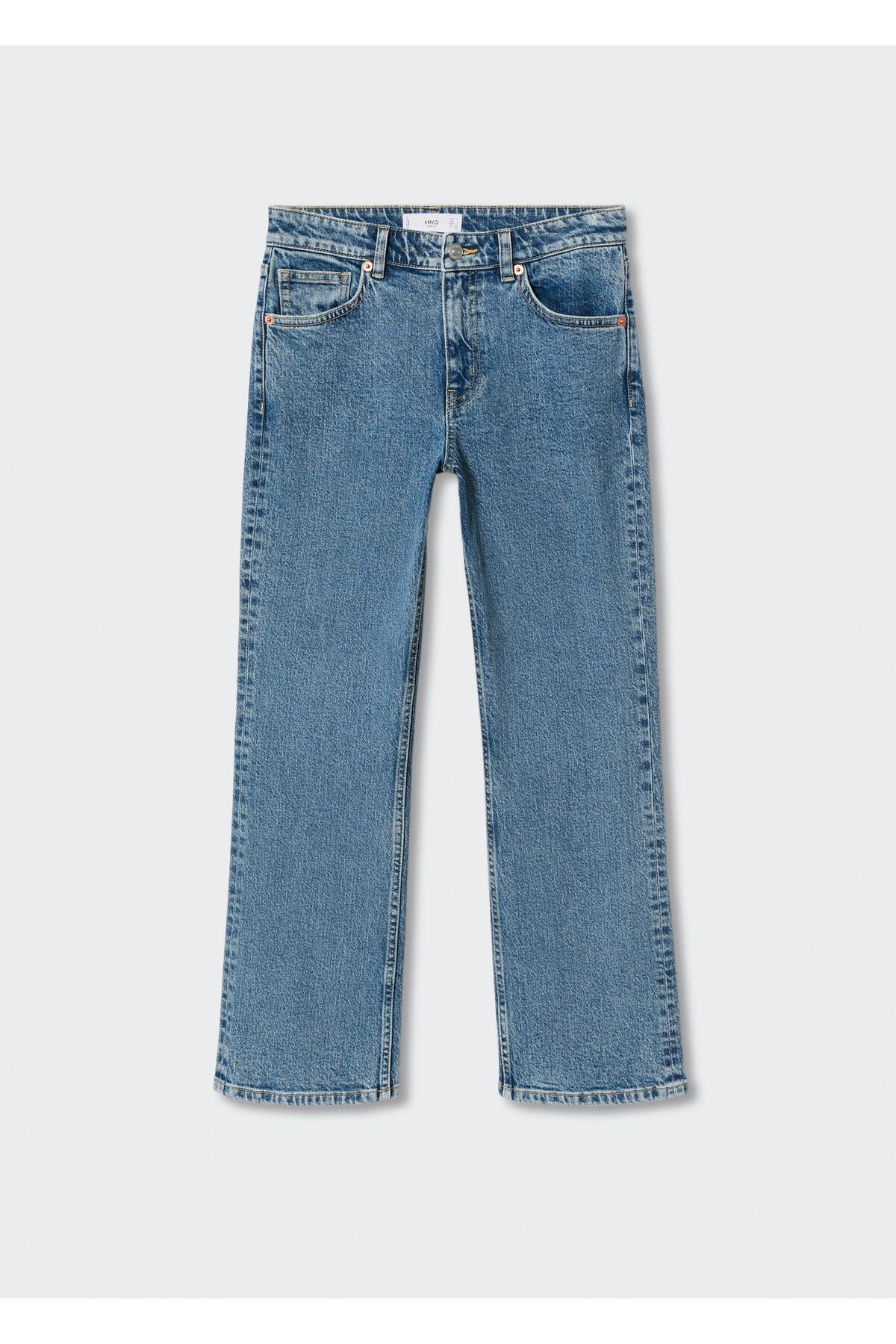 Orta Bel Düz Kesim Jean