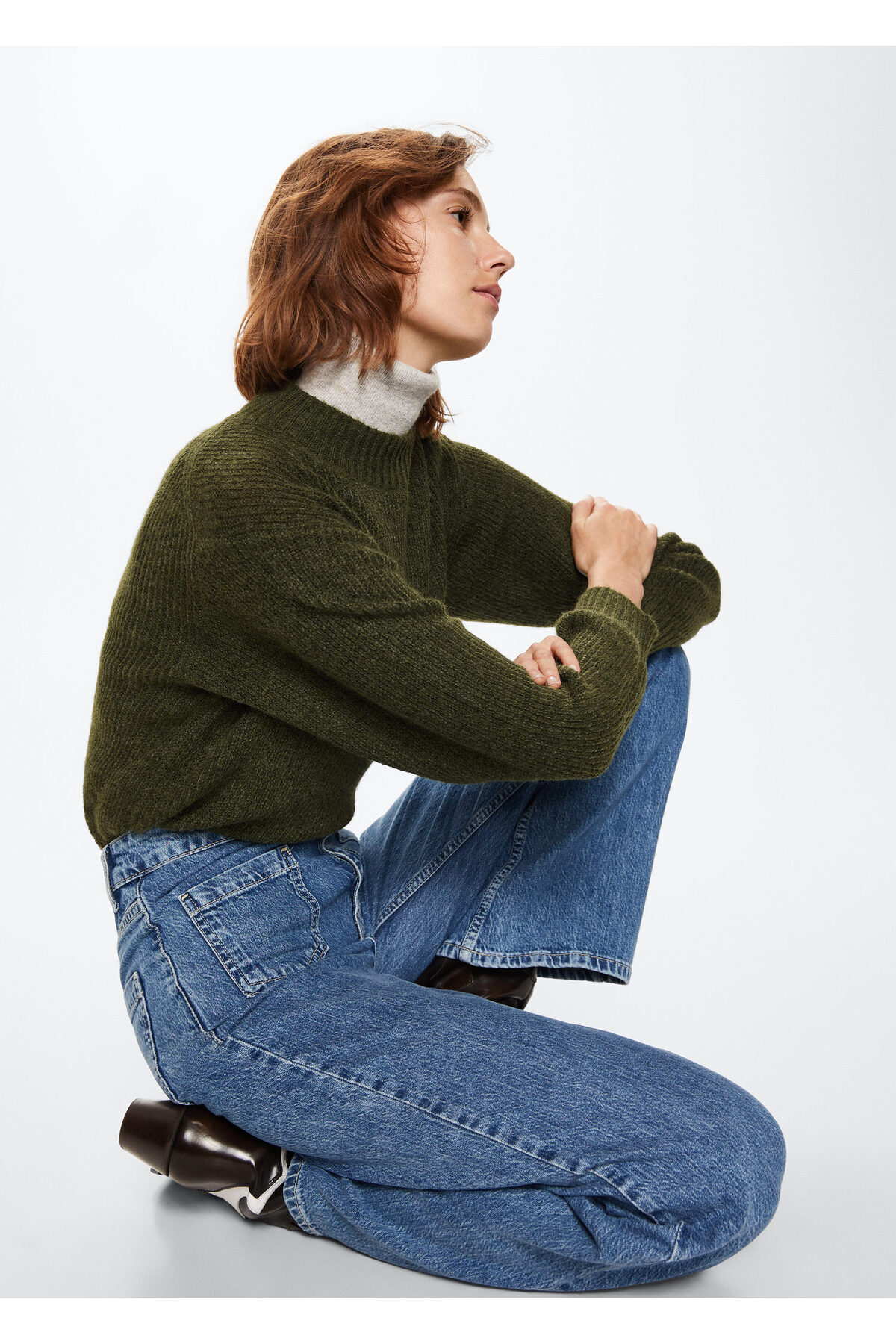Cepli Wideleg Jean Pantolon