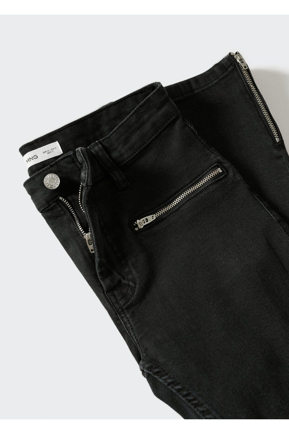 Biker Tarz Skinny Jean Pantolon
