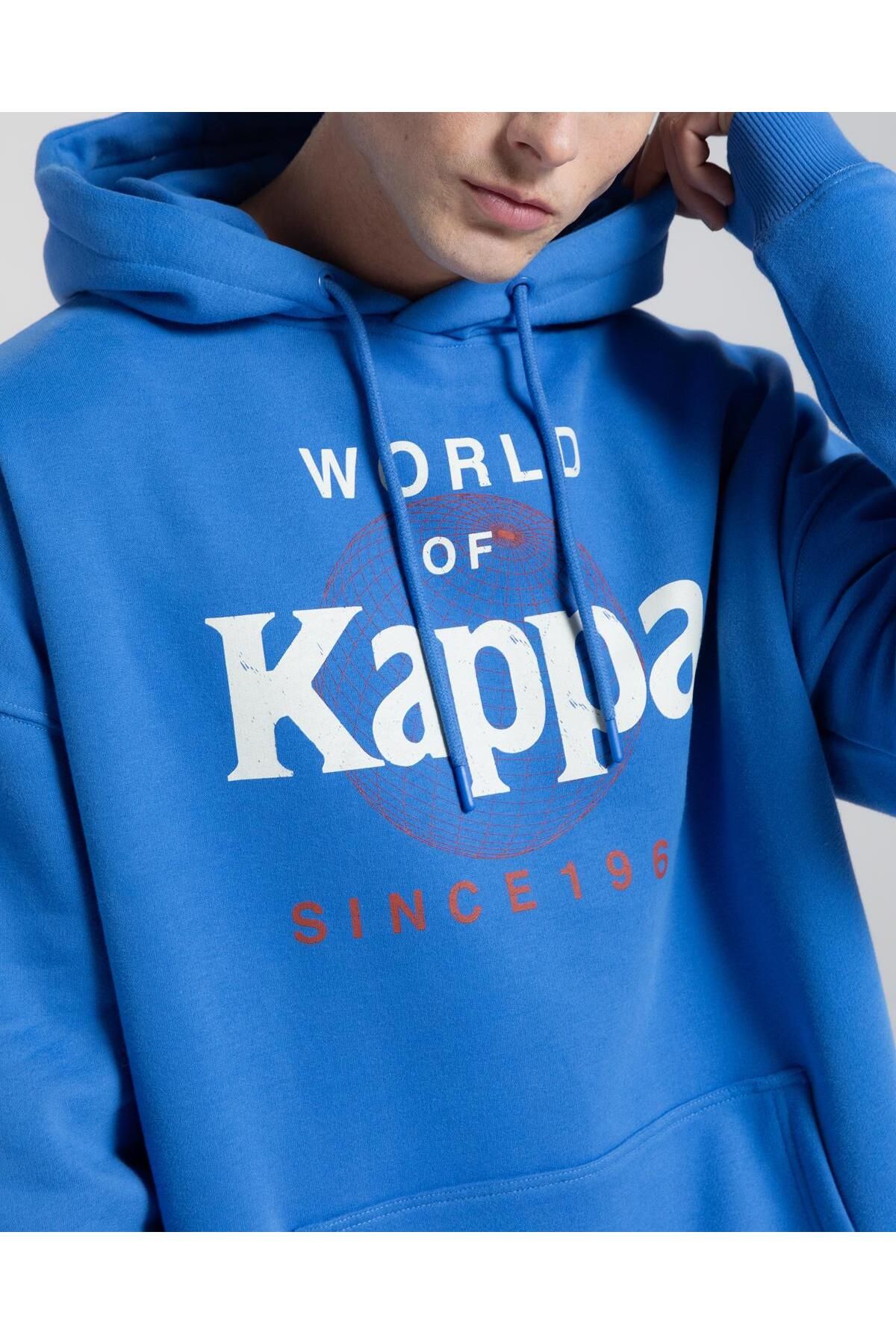 Blue kappa sweater top