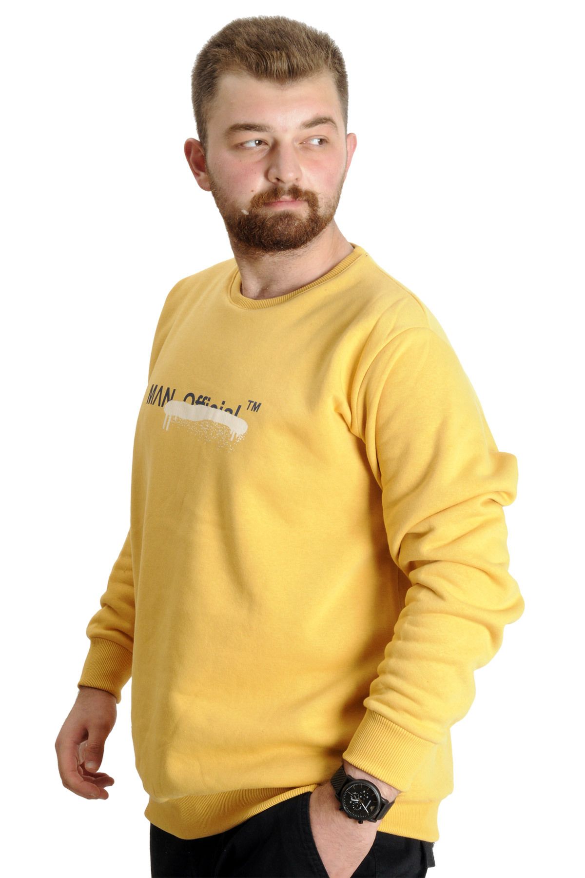 Plus size yellow sweatshirt sales