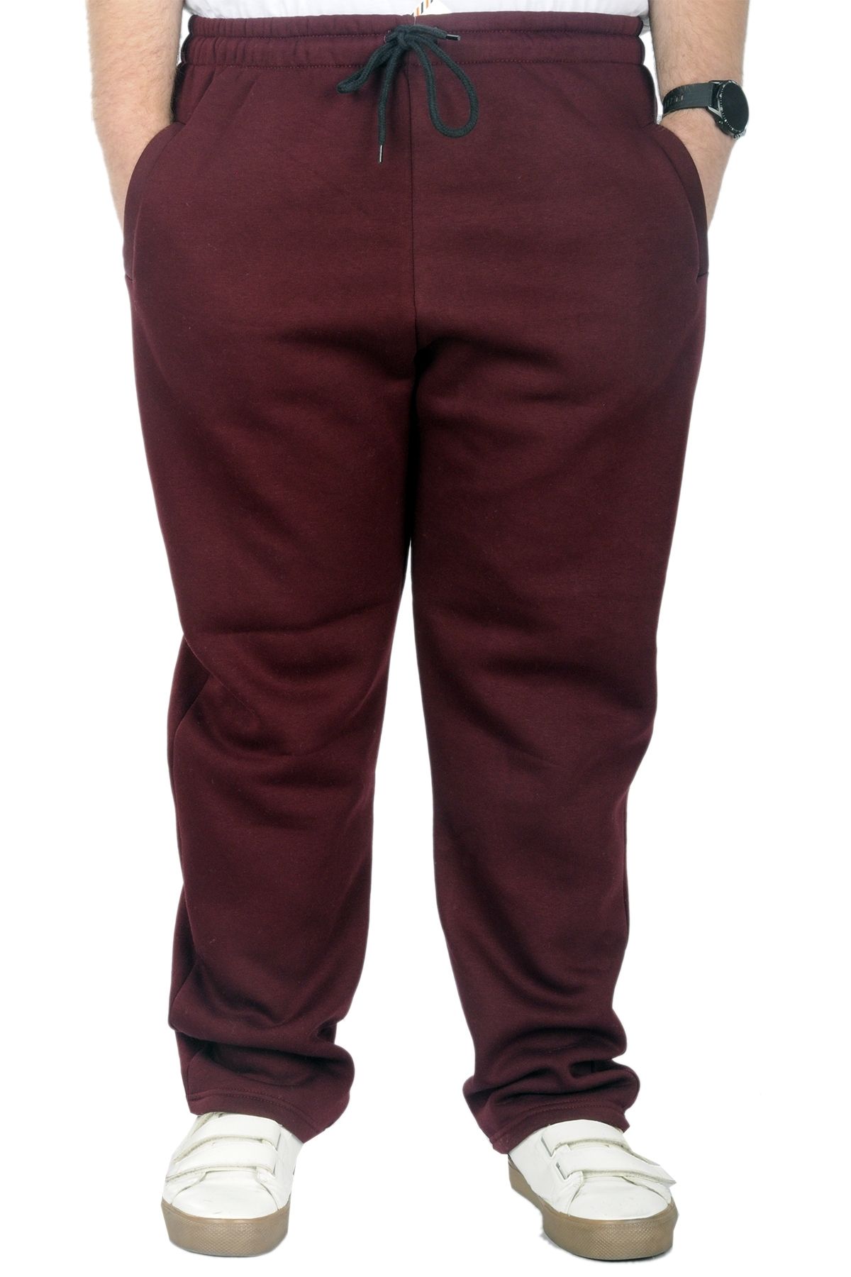 ModeXL Pantaloni De Trening Pentru Bărbați Mode Xl Plus Size Classic 3 Ip Plum Masculin - 6XL