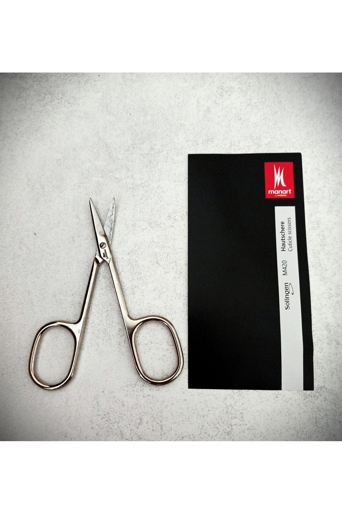 Solingen-Pfeeling Namart Nickel Plated Eyebrow-Meat-Bottle Scissors Thin 2