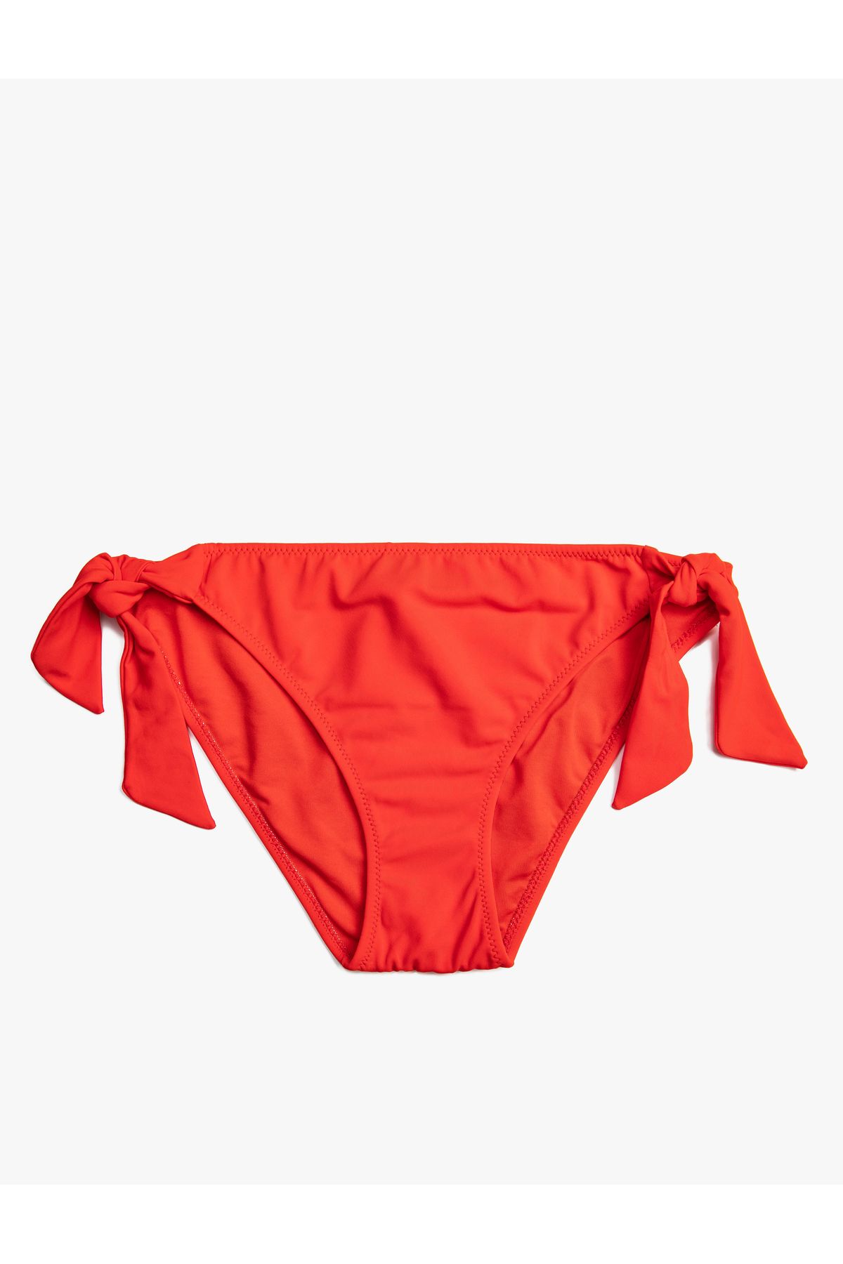 Trendyol Collection Red Thong High Waist High Leg Bikini Bottom