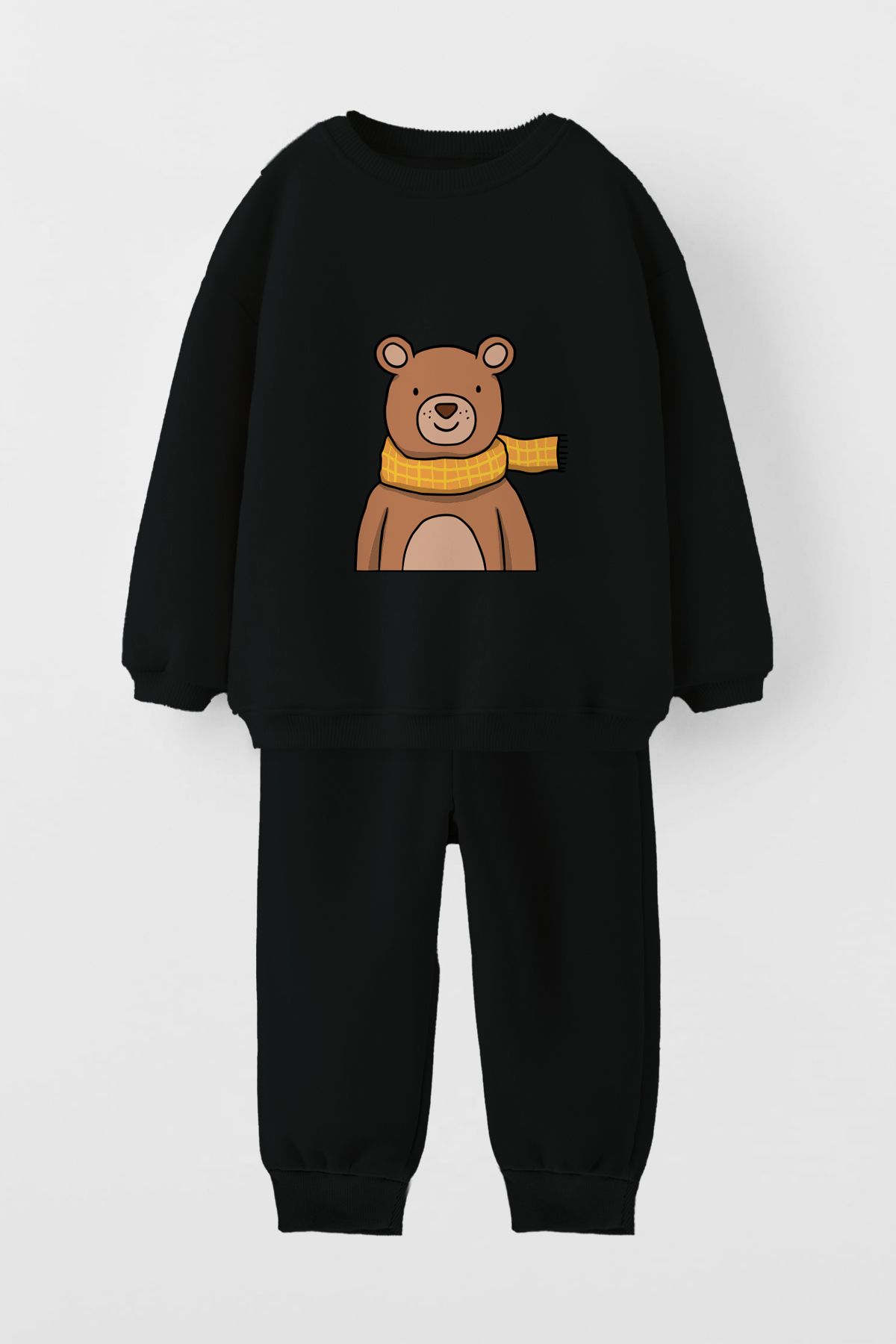 Черный спортивный костюм для бега с 2 карманами для веревок hepbaby Teddy Bear HB77106