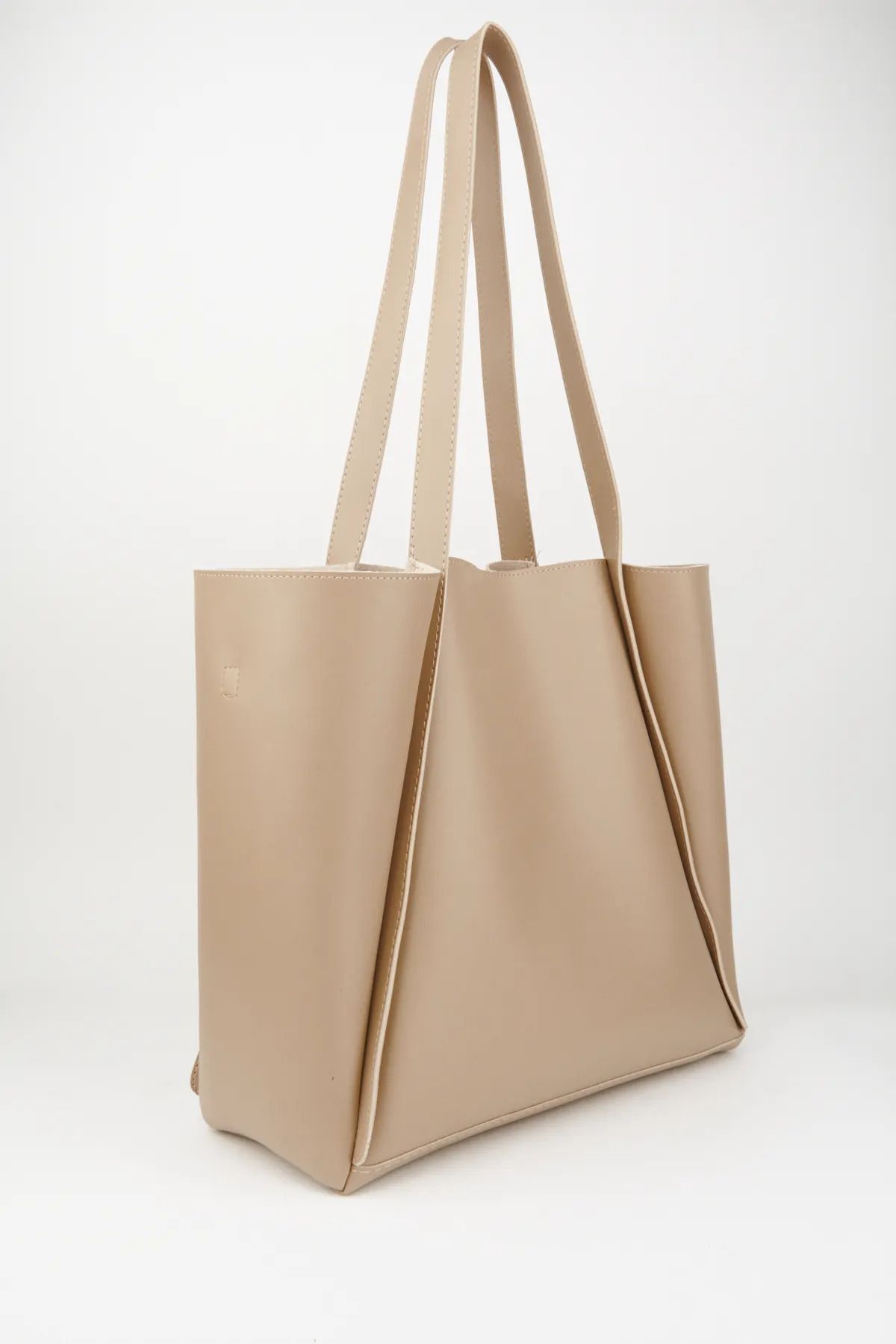 Mercan-STORES Women Mink Soft Leather Oversized Shopper Bag MC2002 3