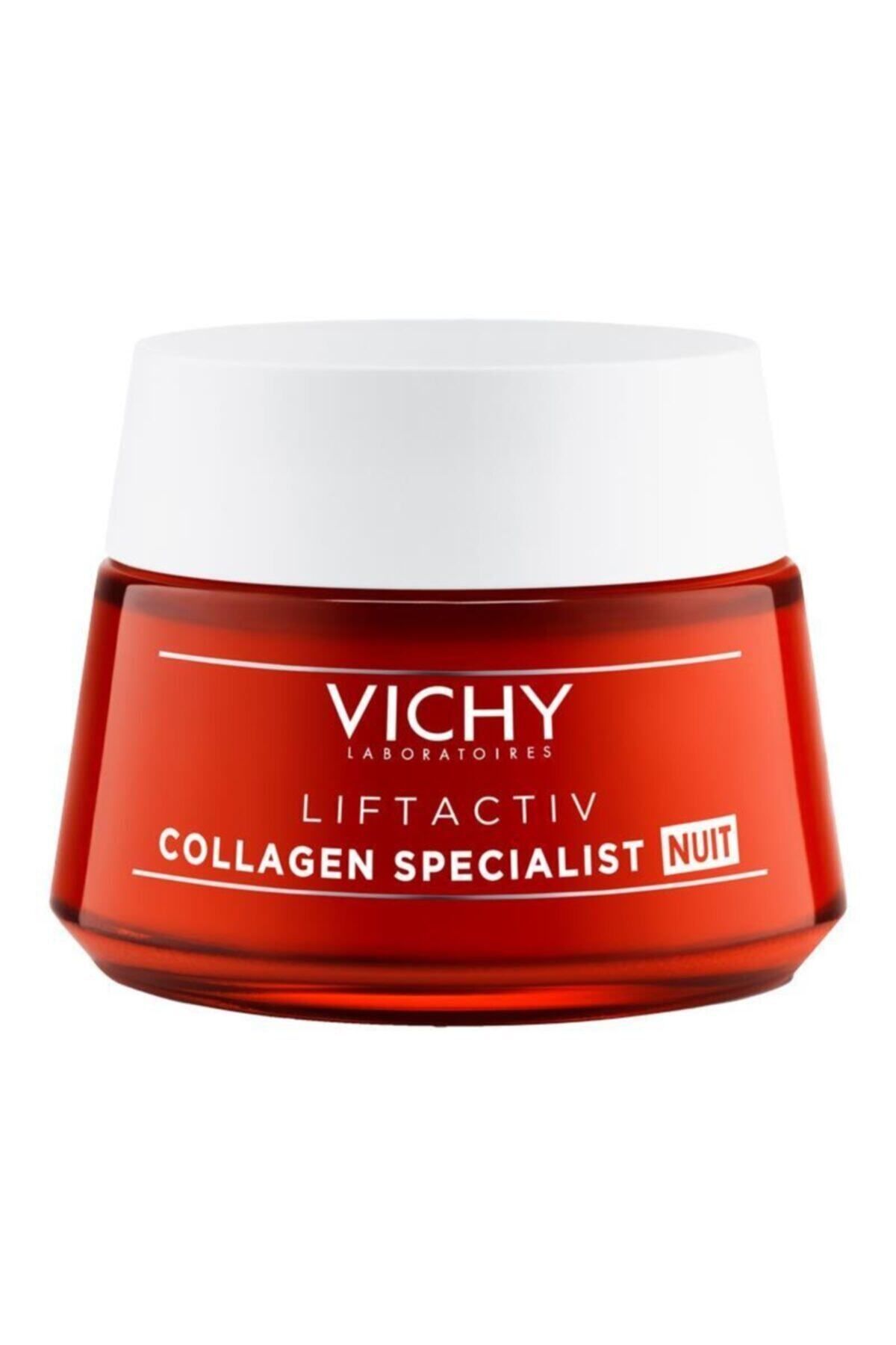 Vichy کرم شبانه ضد پیری با تخصص کلاژن تقویت‌کننده لیفت‌اکتیو 50 میلی لیتر