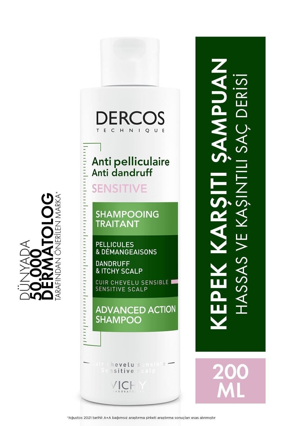 -شامپو ضد شوره Dercos برای پوست های حساس و خارش دار 200ml LIGHT464 Vichy