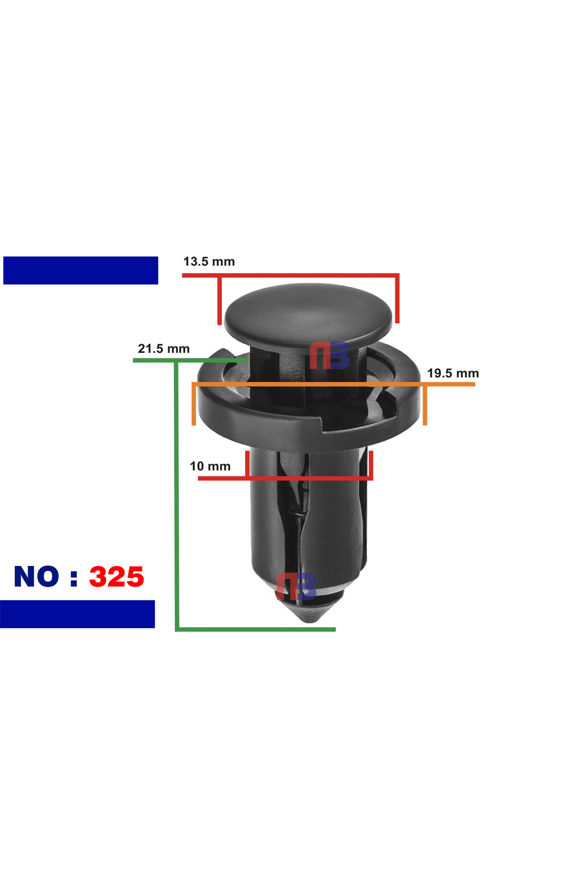 NB Klips Honda - Nıssan Tampon Klipsi 25 Adet - Fiyatı, Yorumları