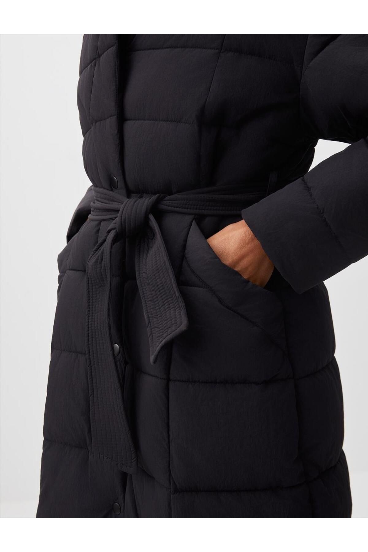 J crew factory clearance long belted puffer jacket