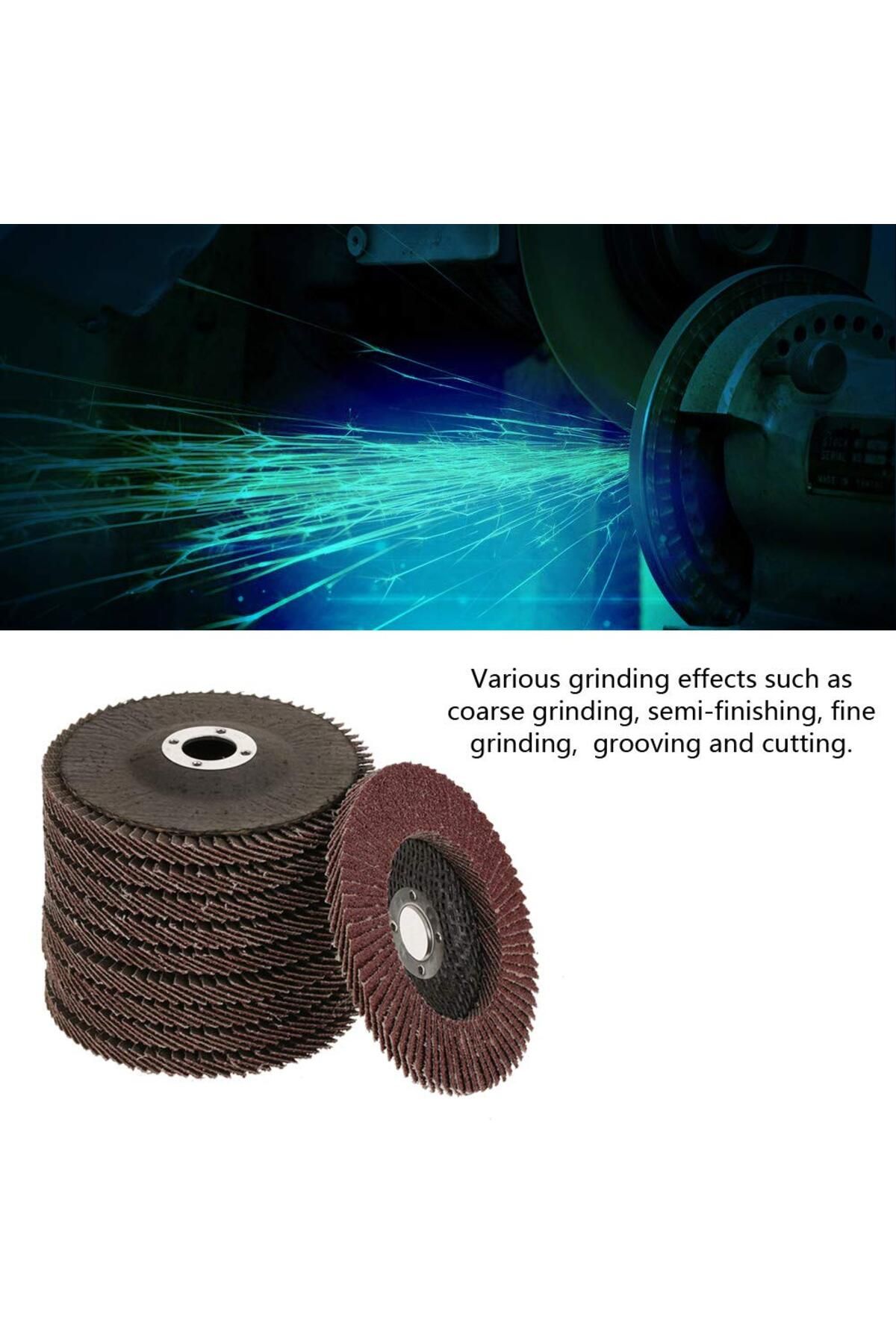 Depolife 115mm 10Pcs Leaf Sander 10pcs Flap Disc Aluminum Oxide