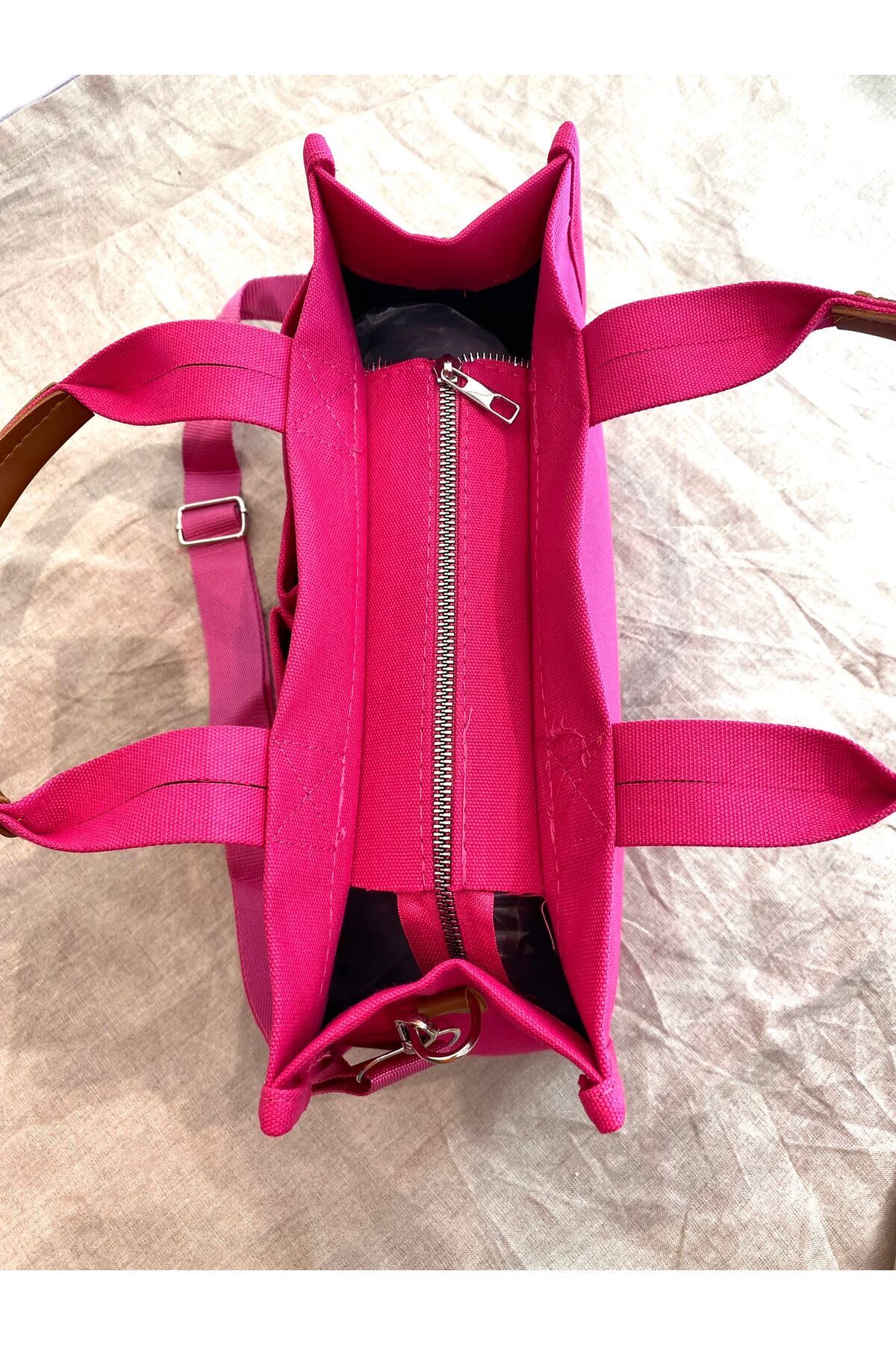 POLO style Kanvas Çok Bölmeli Cepli Çanta görsel 2