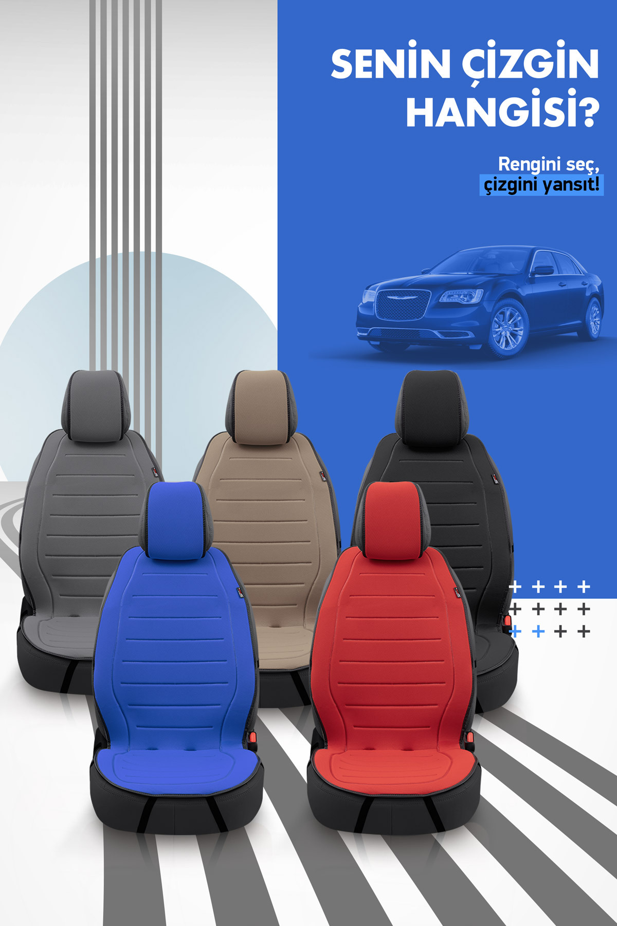 Otom Active Line Design Koruyucu Oto Koltuk Minderi - Kırmızı fotoğrafı 7 (önizleme)