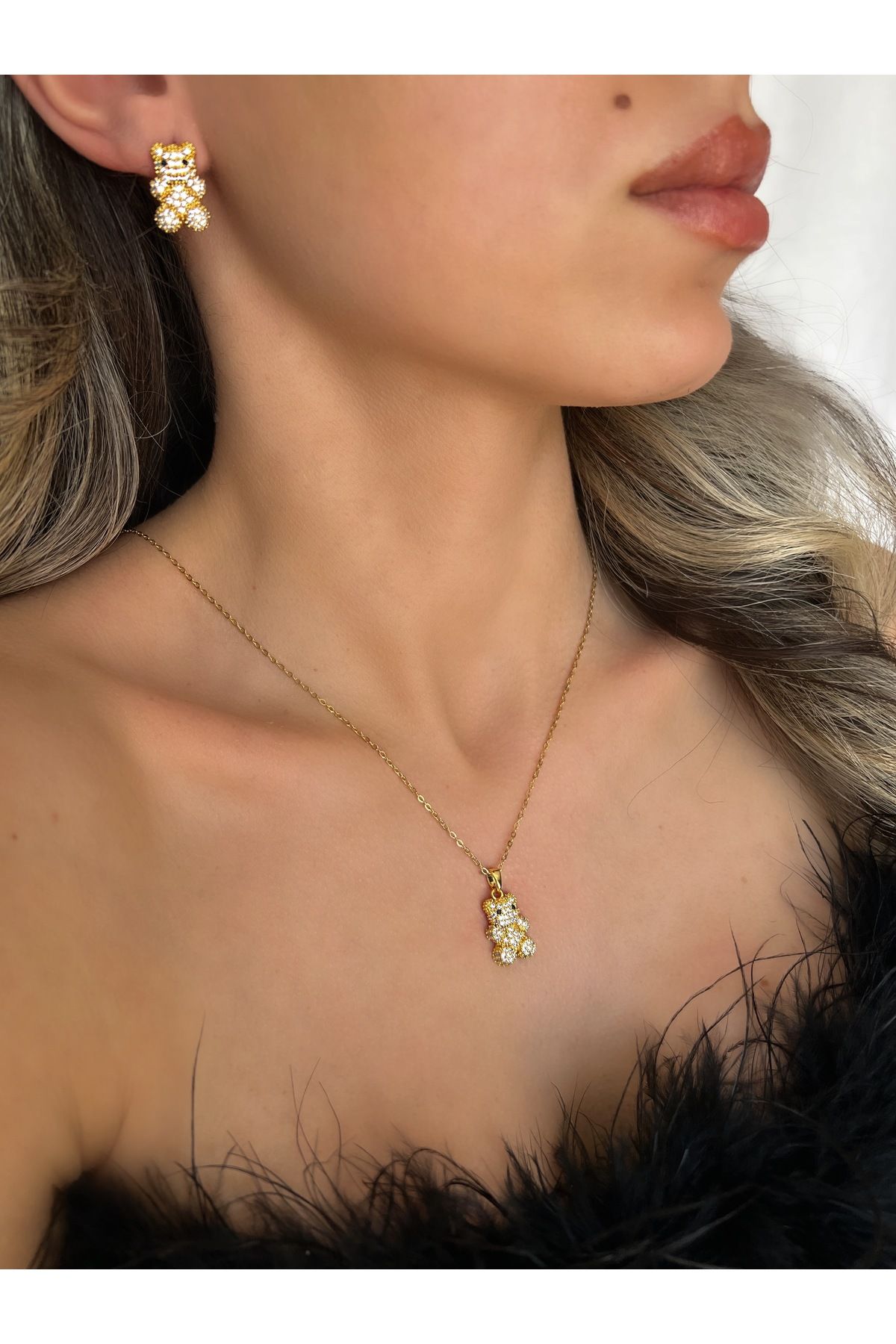 Chain earring shop set
