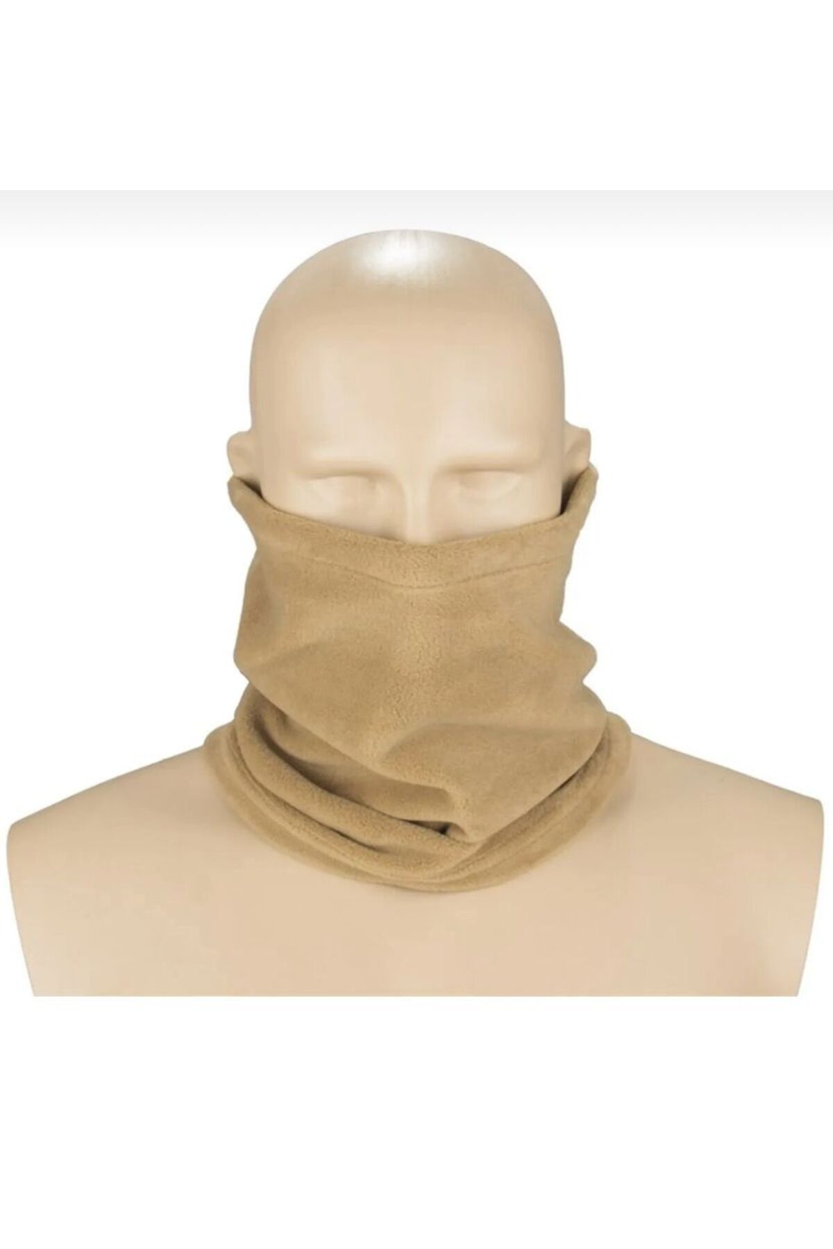 Fatih Unisex BEJ Çok Amaçlı Kışlık Polar Boyunluk Bere
