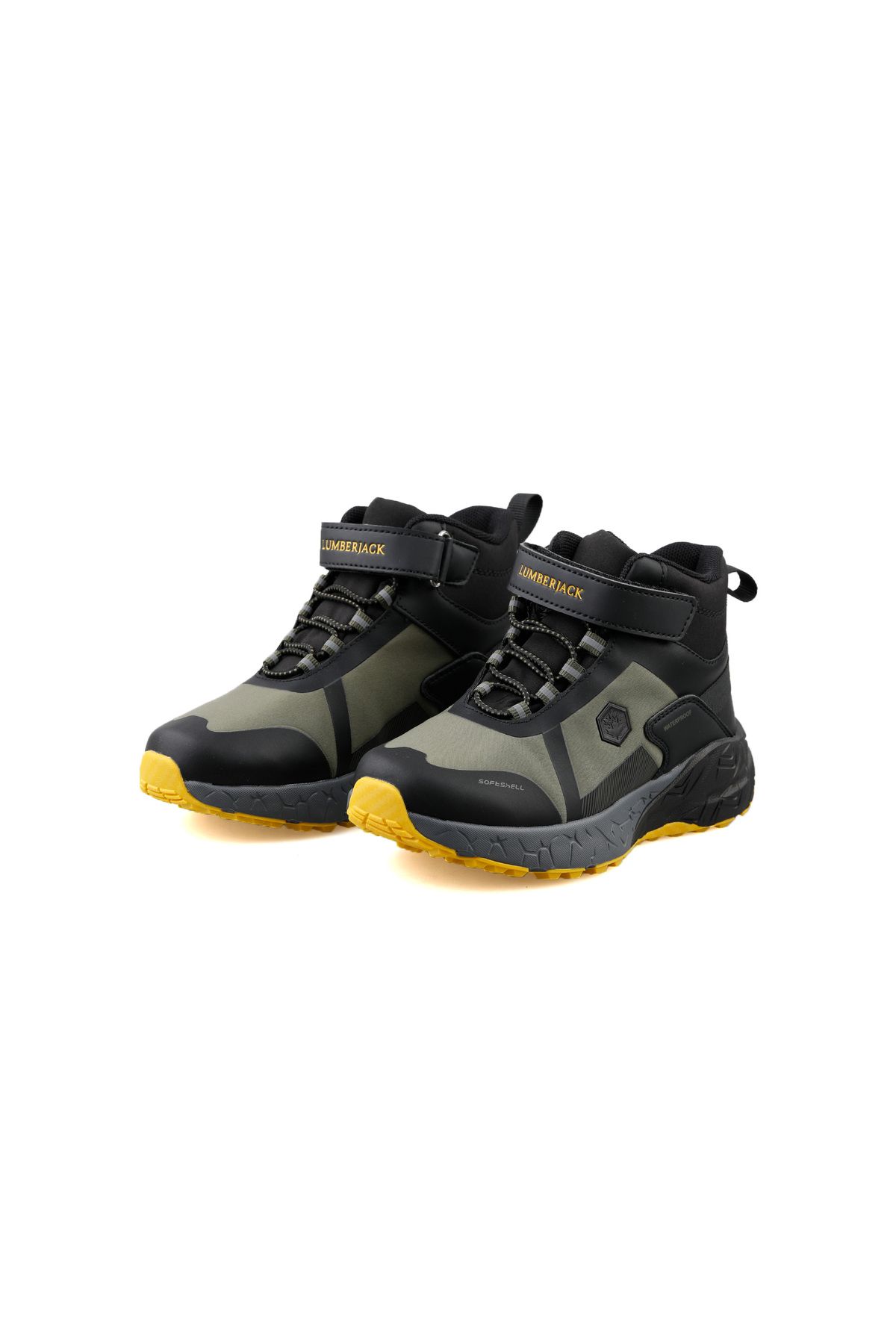 چکمه های زمستانی زیره جامد Velcro مقاوم در برابر آب و سرما ضد آب Lumberjack