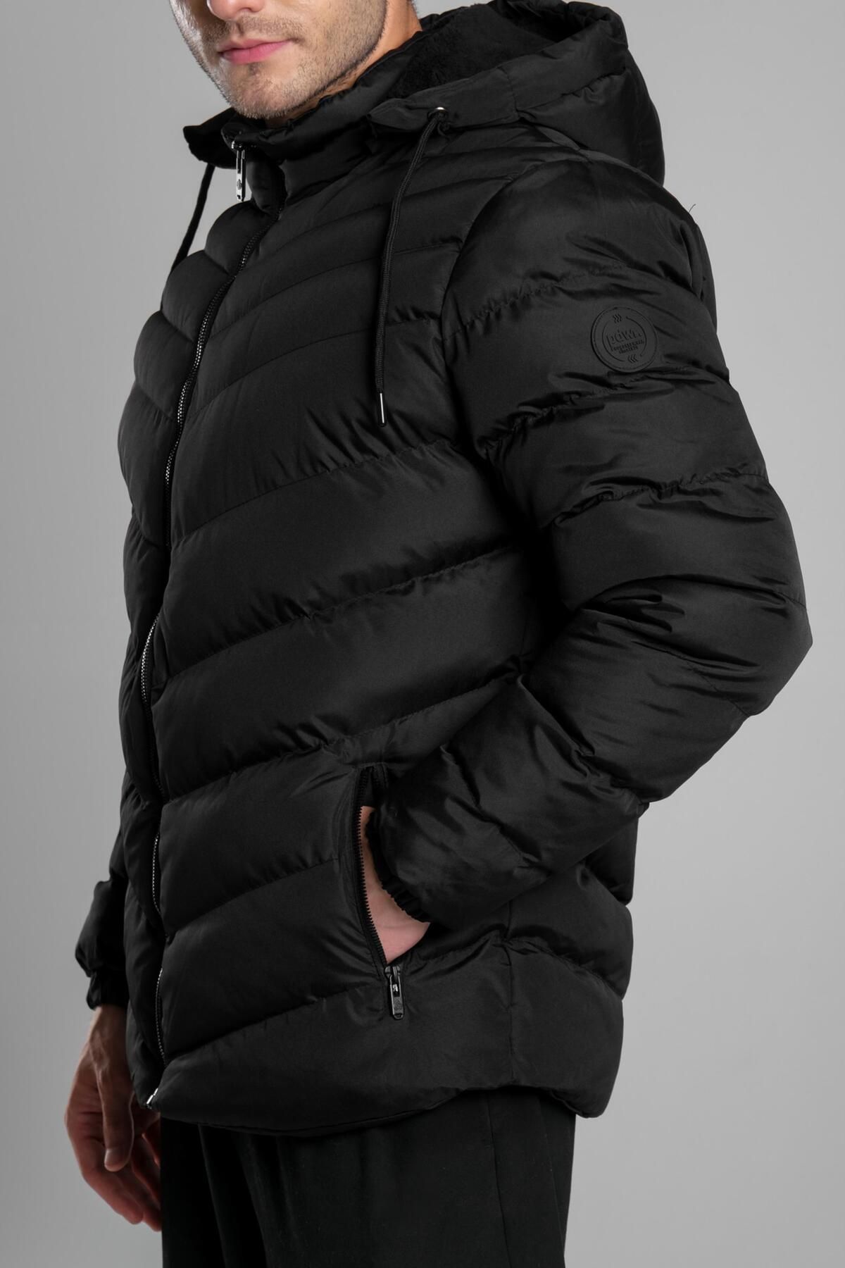Stilkombin-Cross Filled Puffer Jacket with Fur Inside PLDP 2874-50321 6