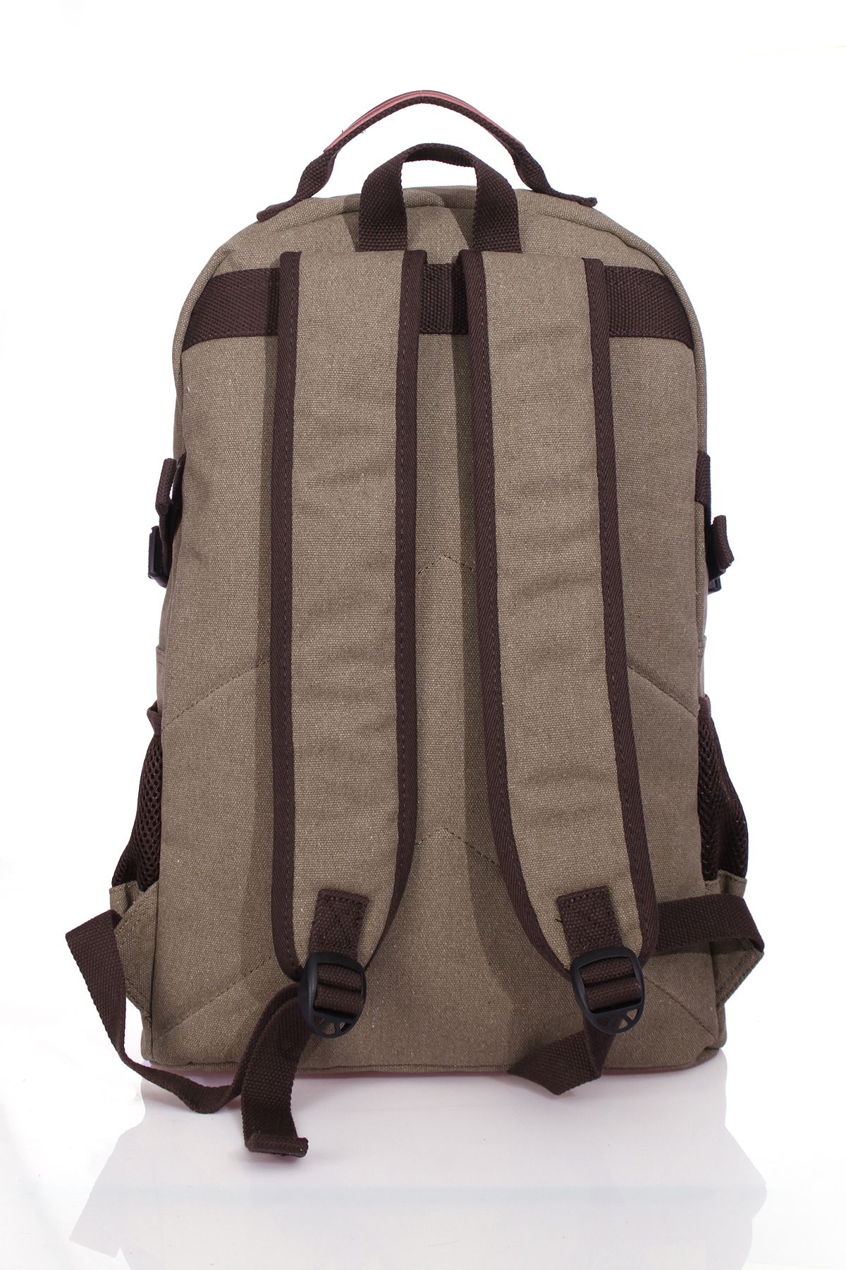 ÇÇS-ççs 51451 Canvas Backpack KHAKİ 3
