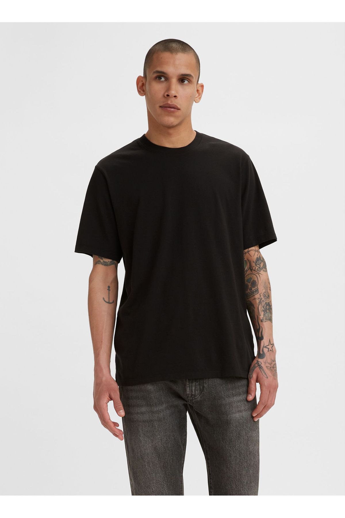 Levi s Levis Bisiklet Yaka Duz Siyah T Shirt A3385 0001 CLASSIC RELAXED TEE MINE Fiyat Yorumlar Trendyol