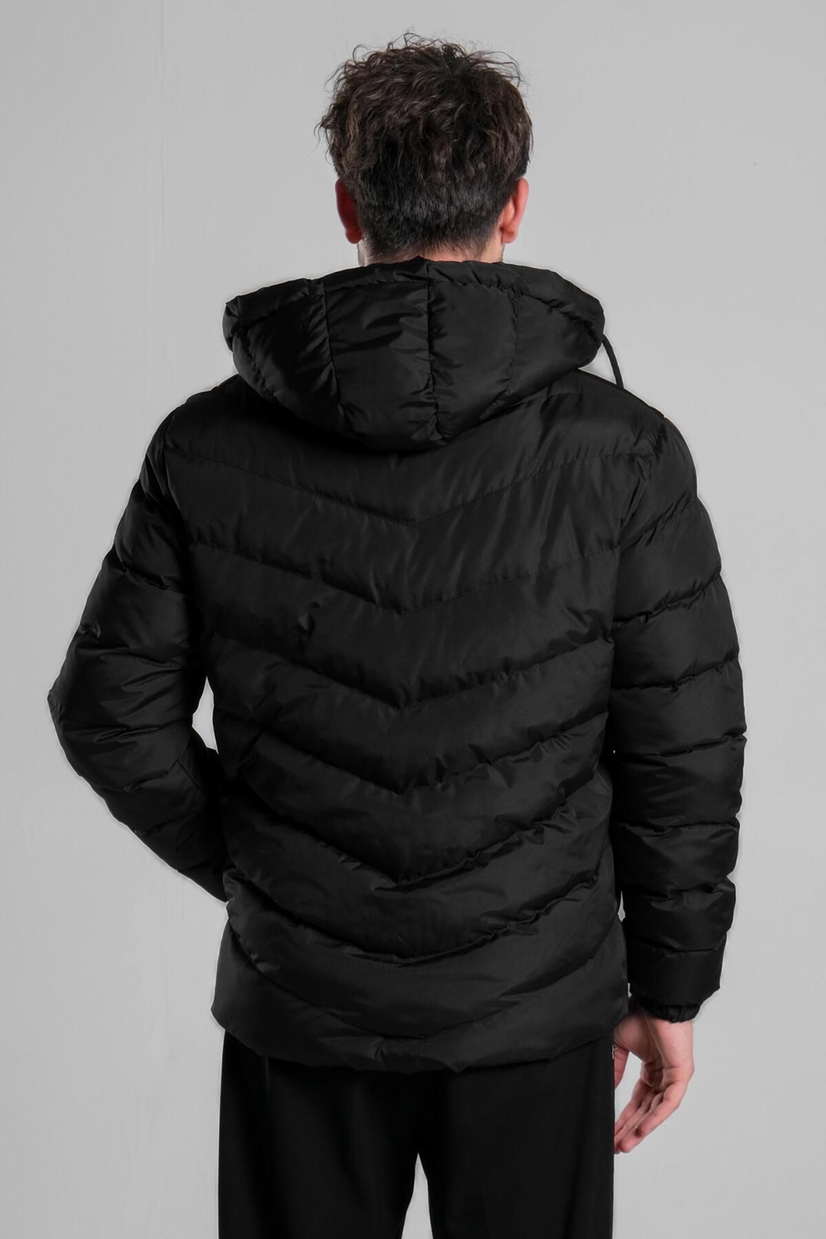 Stilkombin-Cross Filled Puffer Jacket with Fur Inside PLDP 2874-50321 7