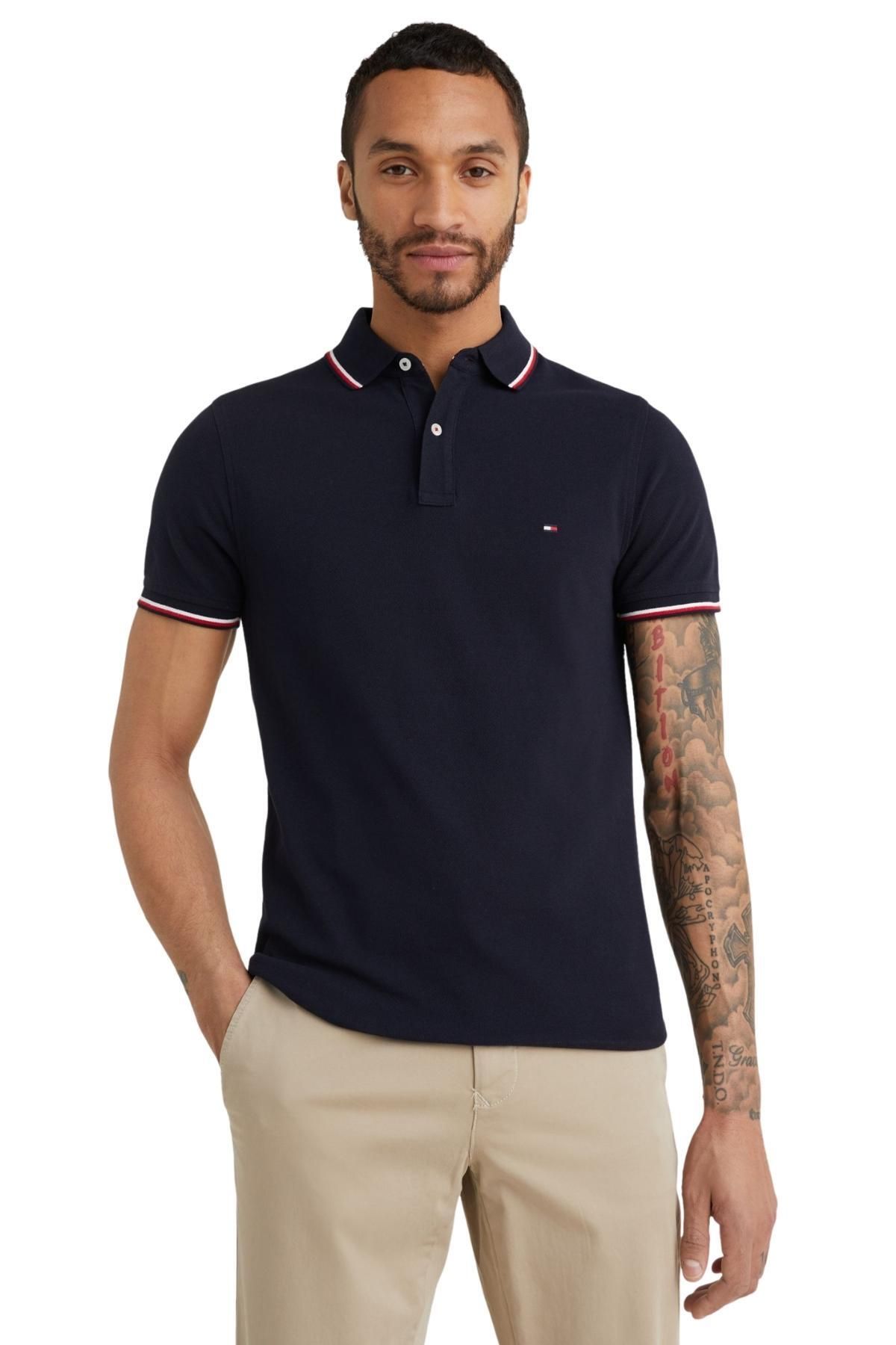 Core Tommy Tipped Slim Polo