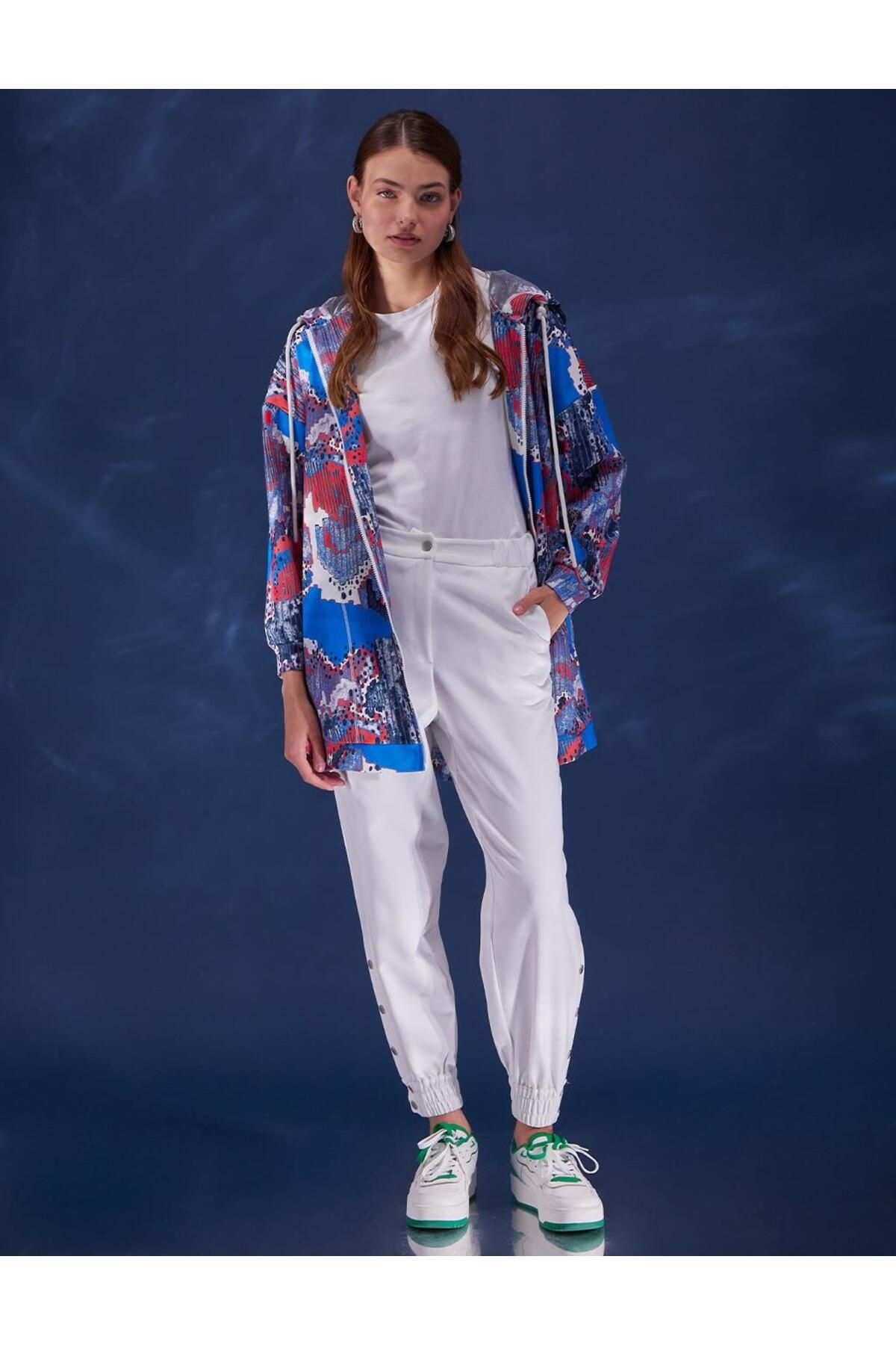 Adidas blue floral tracksuit clearance