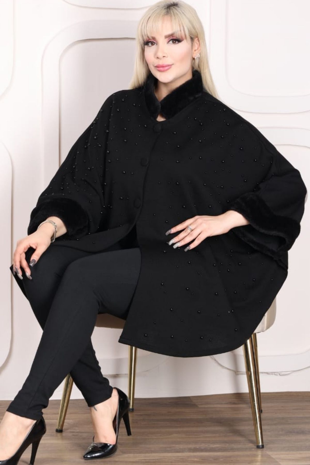 Plus size women's poncho coats deals