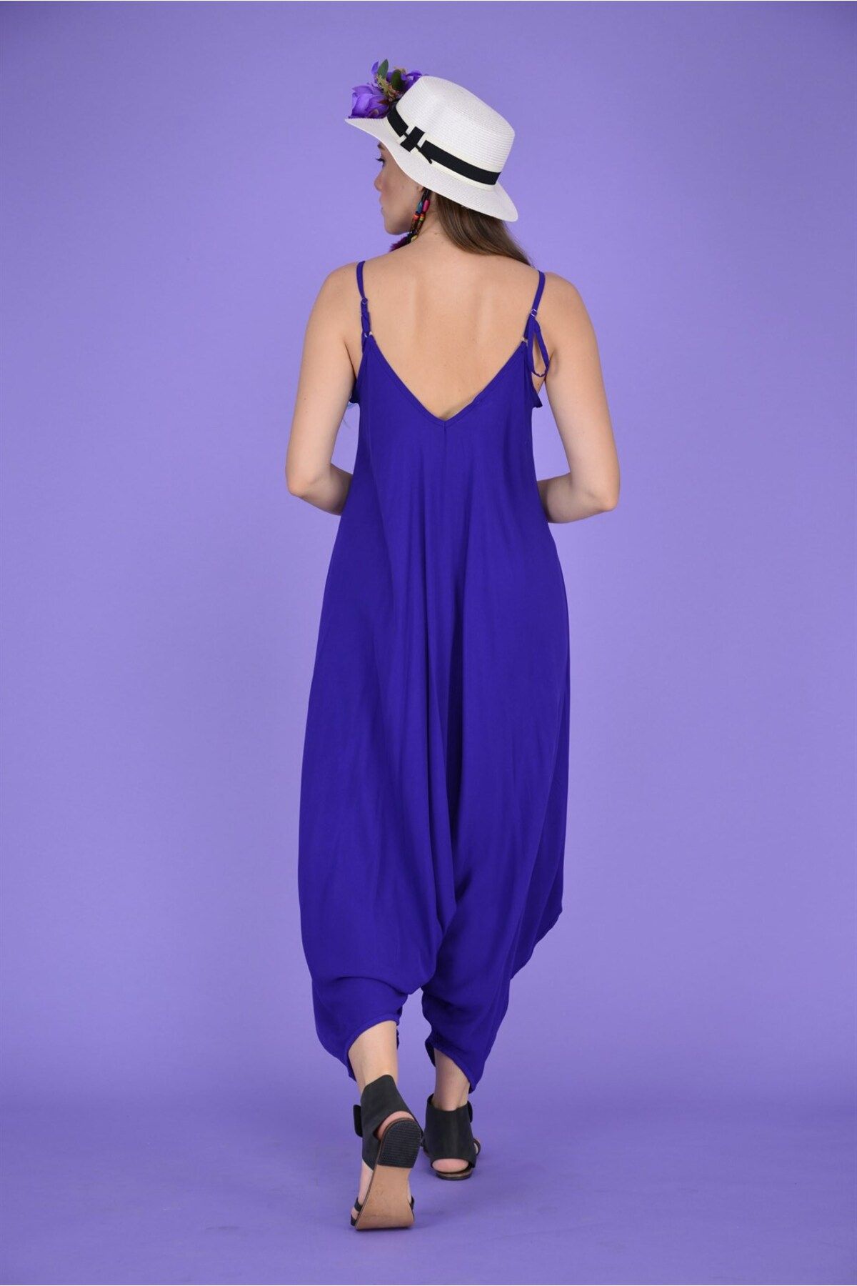 Park Moda An10324 Gloria Strappy Shalwar Jumpsuit Trendyol