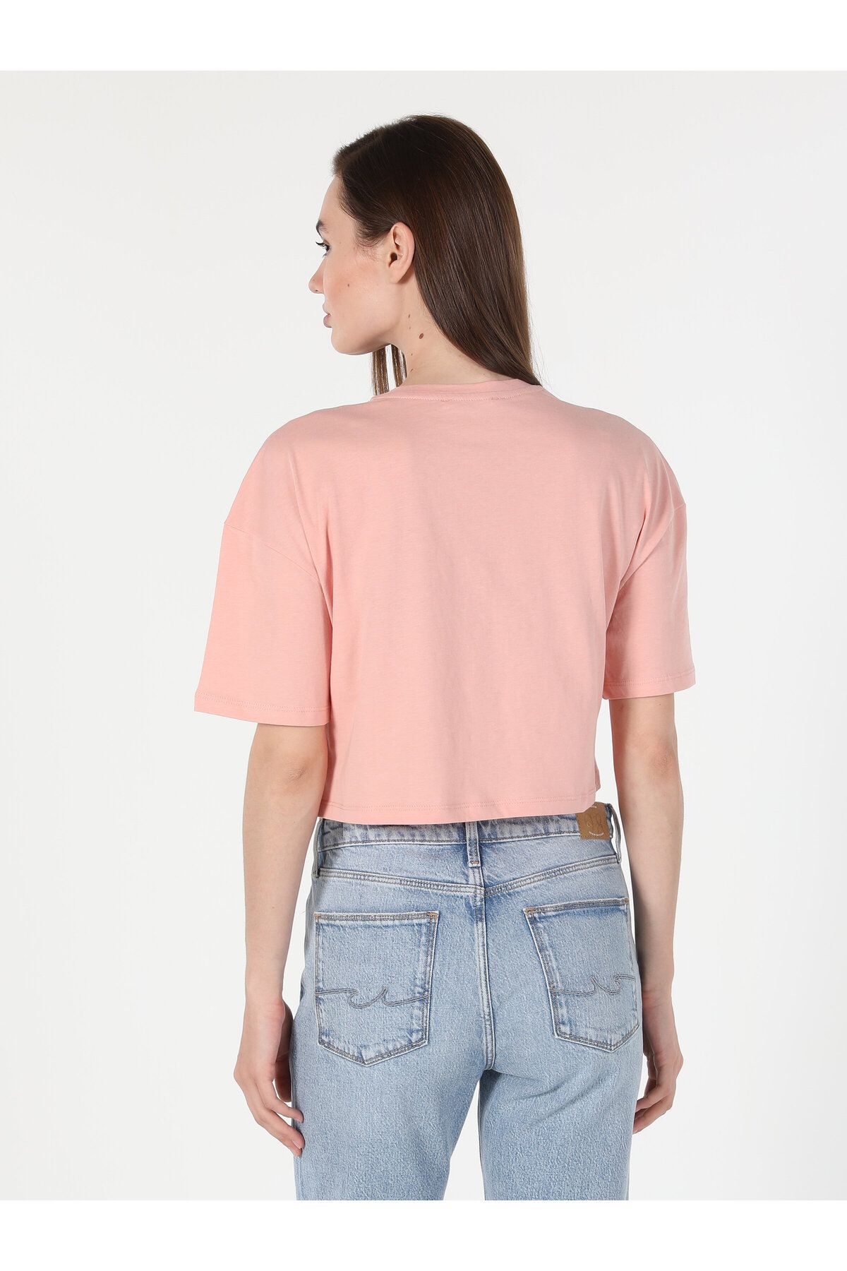 Colin’s تی شرت آستین کوتاه زنانه با یقه Comfort Fit چاپ شده به رنگ صورتی