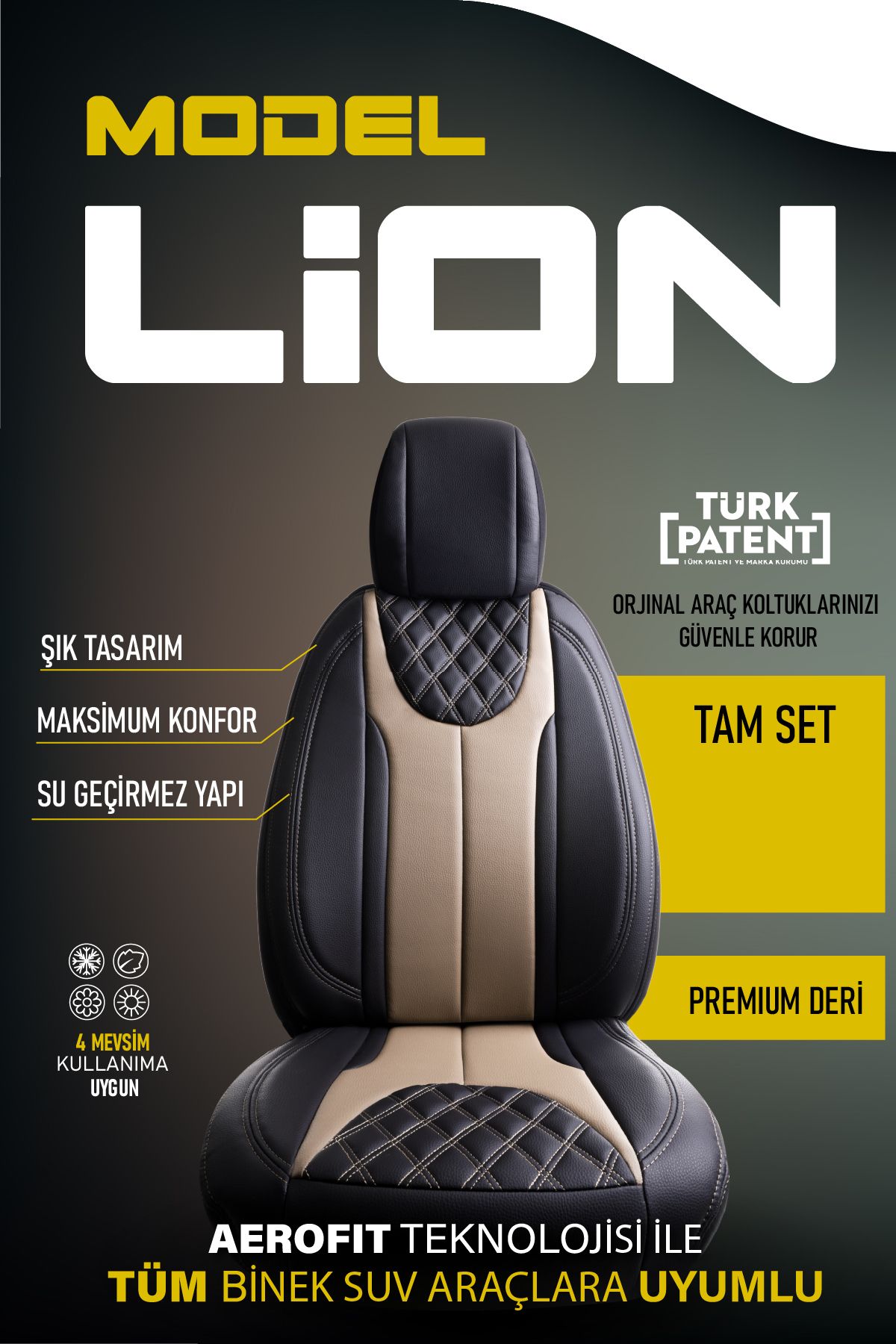 Teksin PEUGEOT PARTNER Seat Cover Service Cover Gray Color Lycra Flexible  Suitable for All Vehicle Models - Trendyol