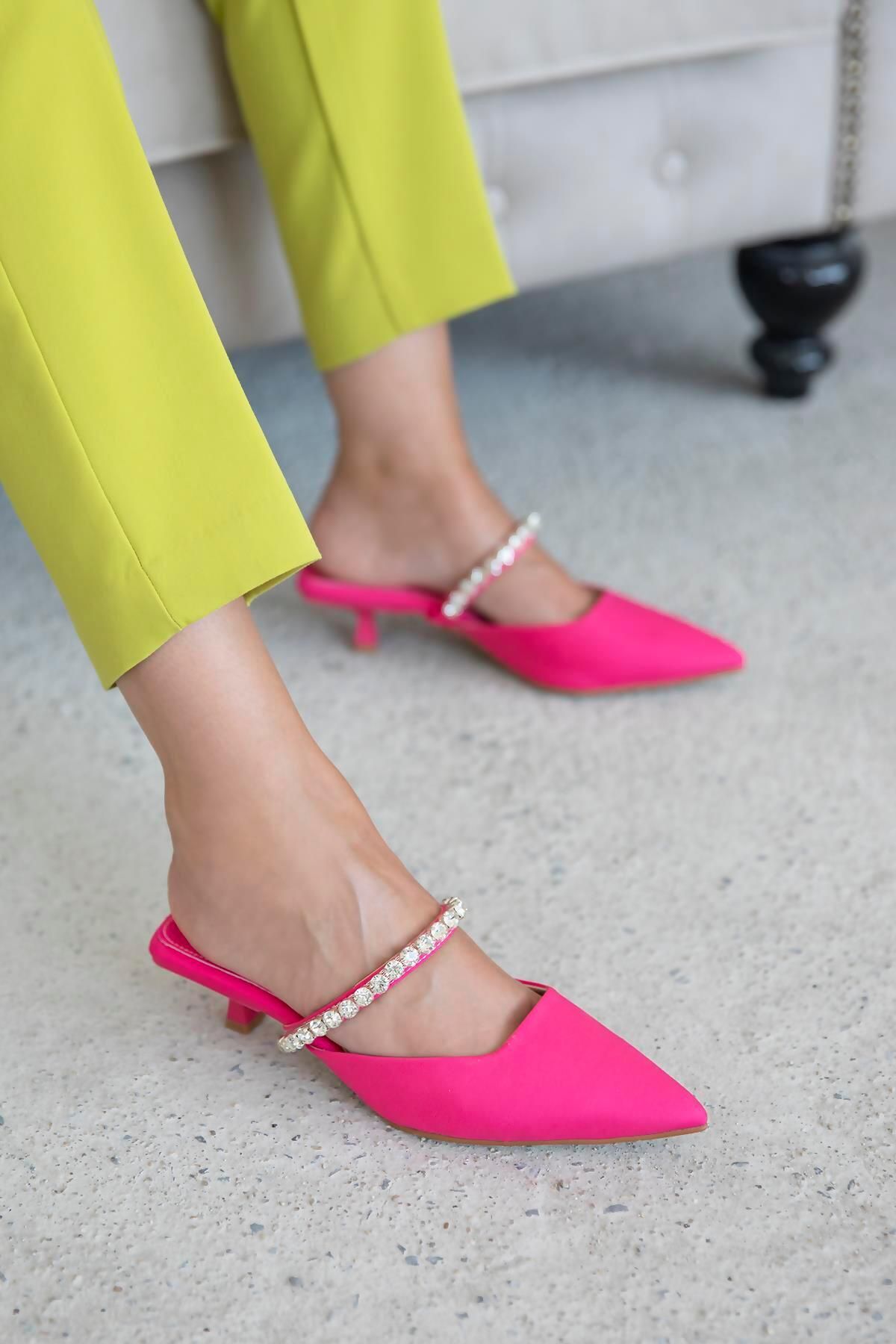 Buy Women Pink Party Pumps Online | SKU: 31-9844-24-36-Metro Shoes