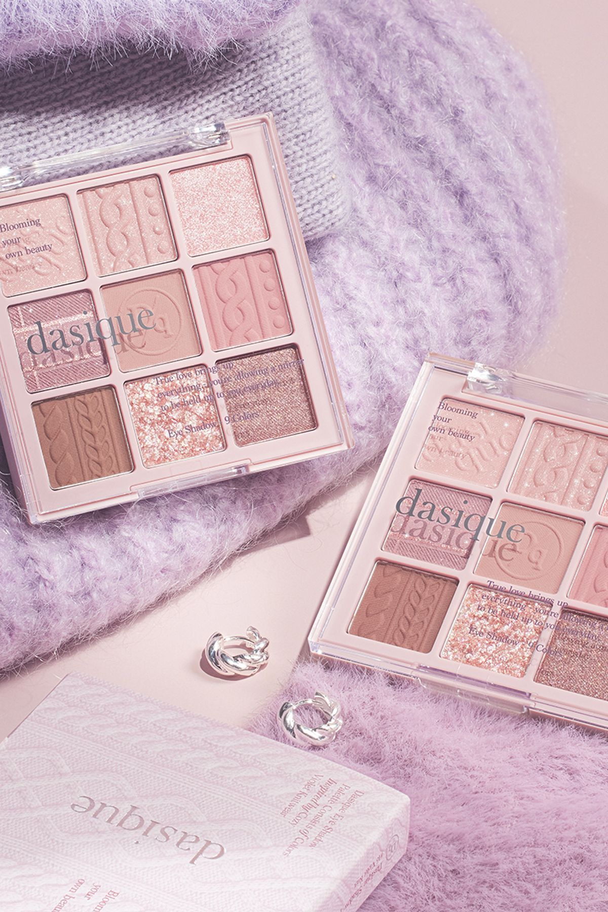 Göz Farı Eyeshadow Palette 16 Violet Knit Made In Korea (MARİCO COSMETİC) — سرمه‌ای 8809581532755 — تصویر 8 از 8
