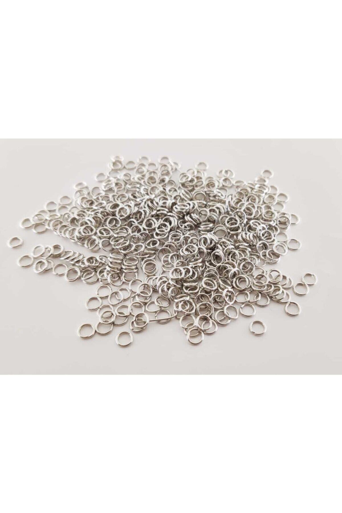 HASAN ERDOĞAN 5 Mm 500 Adet Metal Gümüş Renk Takı Halkası Bağlantı Halkası