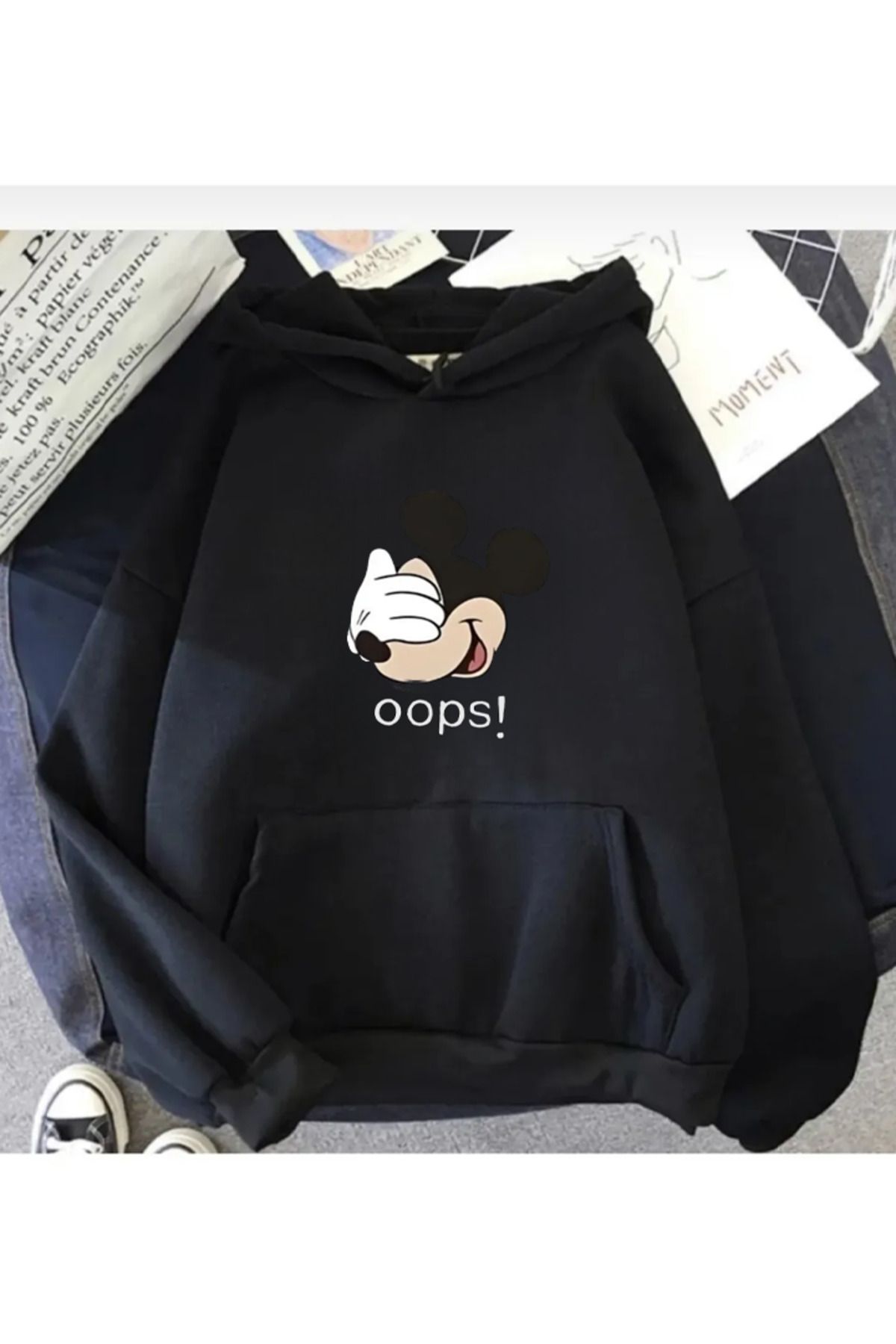 Mickey mouse discount black sweatshirt