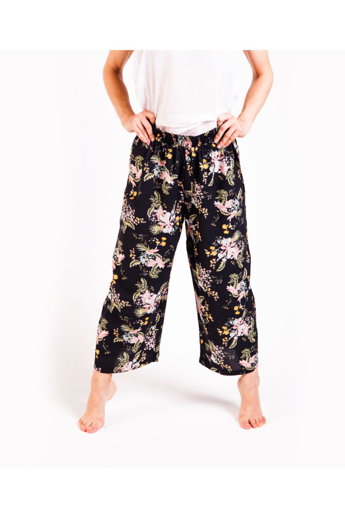 Kadın Mix Allover Çiçek Pantolon