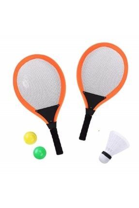 Işıklı Badminton Seti Hafif Portatif Taşınabilir Fileli Işıklı Raket Işıklı Topu D28YT1303_bsr06