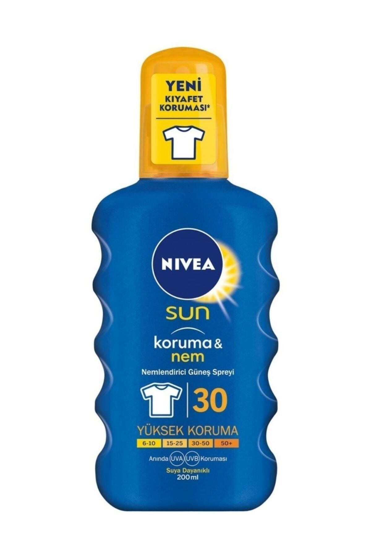 NIVEA کرم ضدآفتاب اسپری NIVEA Sun F 30 حجم 200 میلی‌لیتر