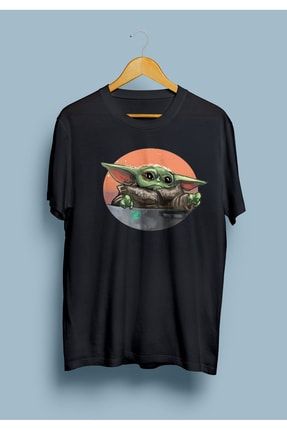 Starwars Yoda Bayb Yoda Bebek Yoda Tasarım Baskılı T-Shirt KRG0608